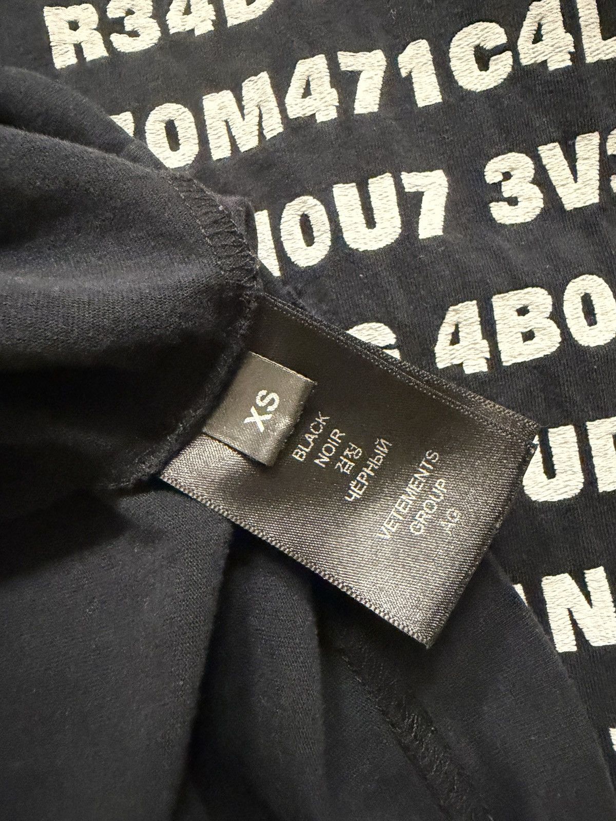 Vetements Vetements - AW23 Brain Power Message T Shirt Size US XL / EU 56 / 4 - 11 Thumbnail