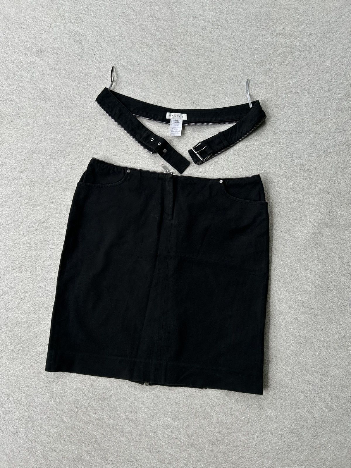 Celine Celine F/W 2003 Zipper Waistband Skirt Size 30" / US 8 / IT 44 - 4 Thumbnail