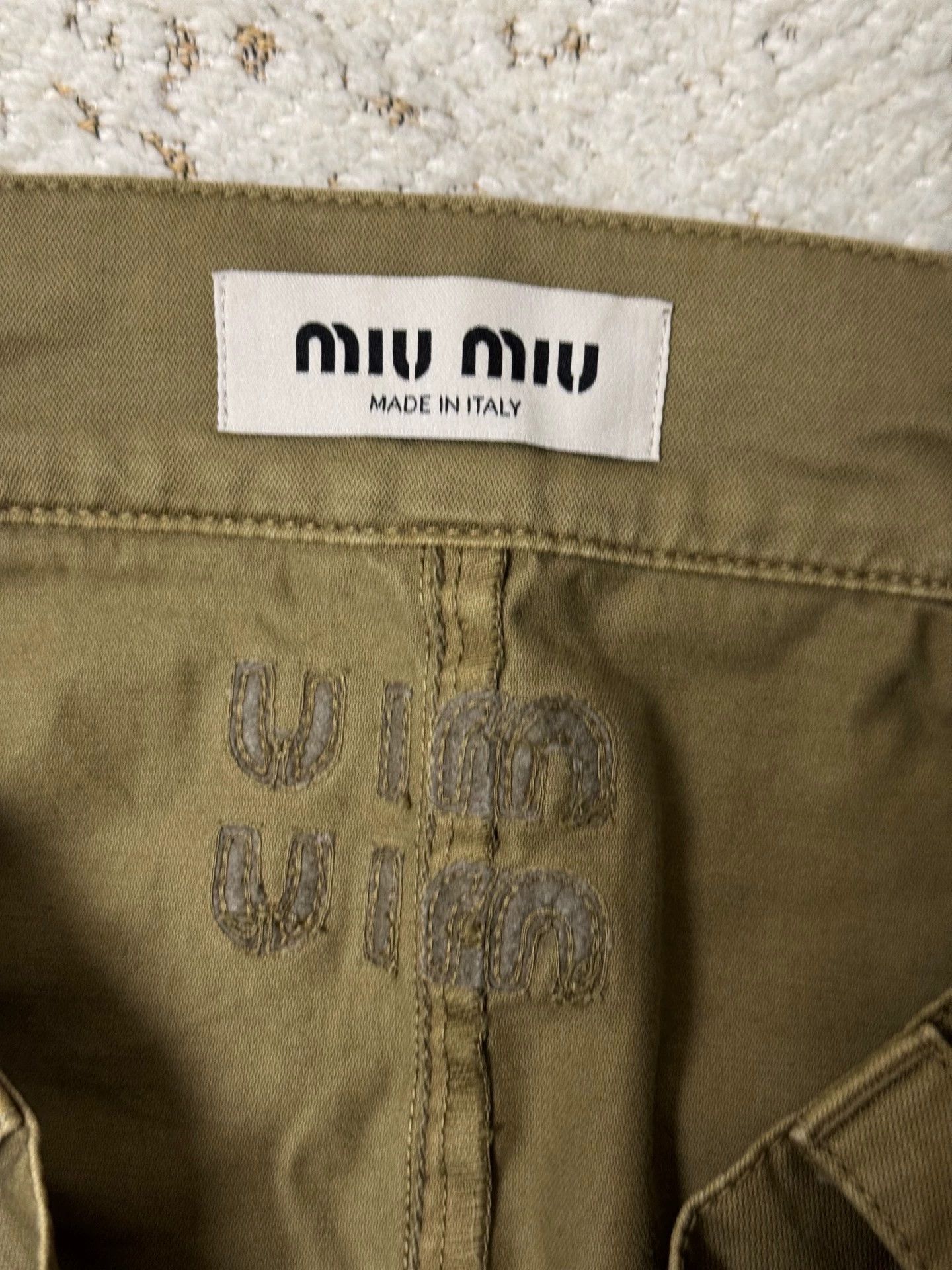 Miu Miu MIU MIU 25 New Workwear Short Skirt (belt film) Size 25" / US 0 / IT 36 - 4 Thumbnail