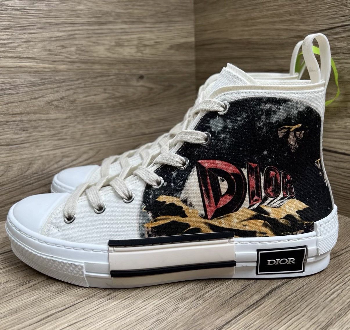 Dior Dior B23 Printed Canvas High-Top Sneakers J41 Size US 6.5 / EU 39-40 - 1 Thumbnail