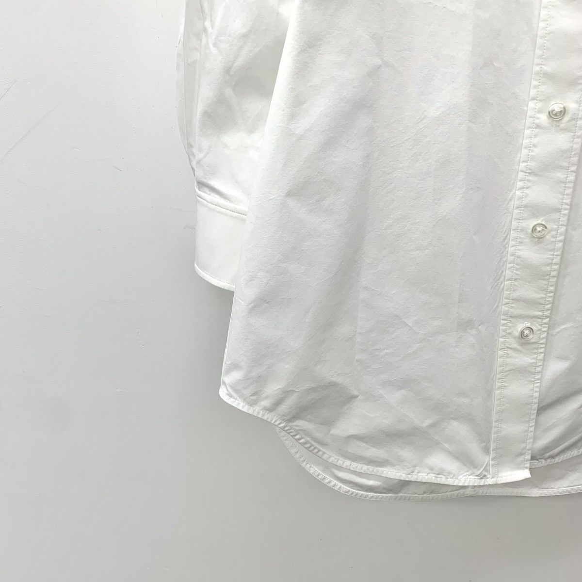 Alexander Wang Alexander Wang White Off-Shoulder Cotton Shirt Dress K26WX Size M / US 6-8 / IT 42-44 - 4 Thumbnail