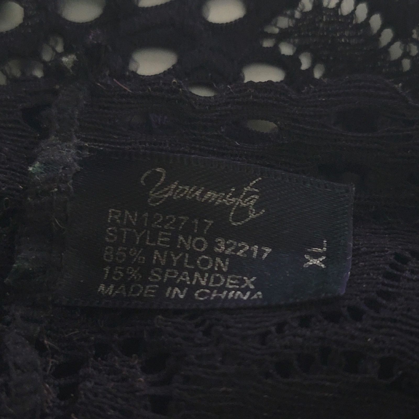 Designer Younita Black Lace Lingerie Bra Size ONE SIZE - 6 Thumbnail