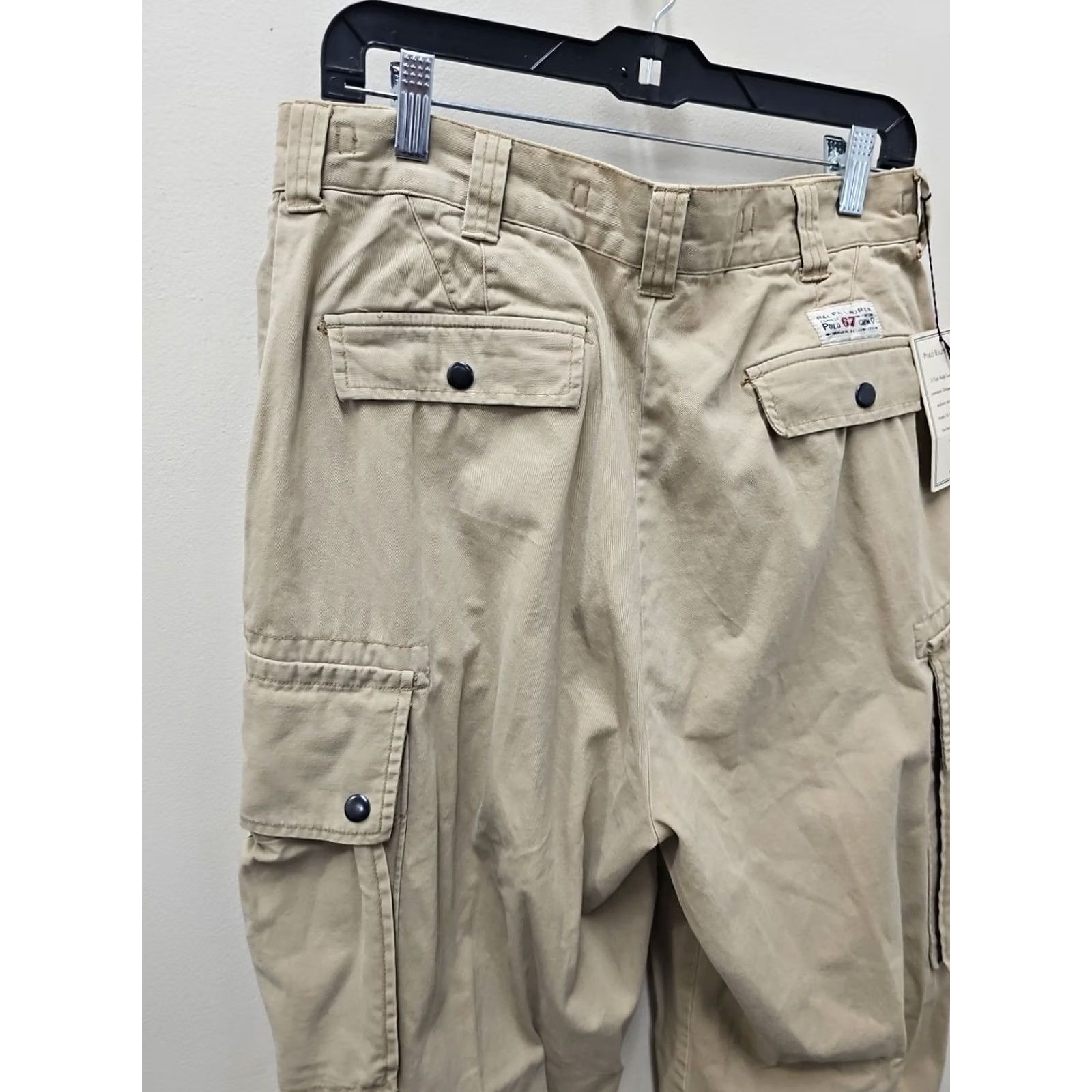 Polo Ralph Lauren VINTAGE Polo Ralph Lauren Briggs Fatigue Khaki Cargo Chino Pants 34x32 Deadstock New Size US S / EU 44-46 / 1 - 6 Thumbnail