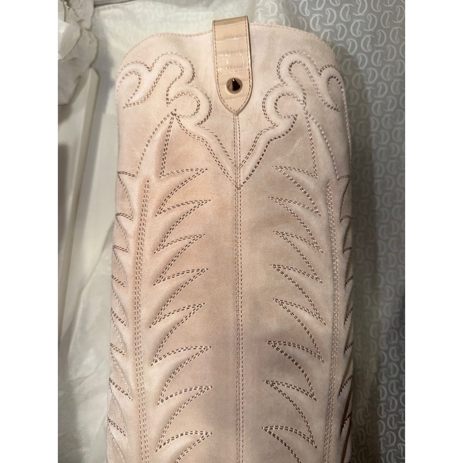 Christian Louboutin Christian Louboutin Santia Botta Pearl Knee High Boot 38 Size US 8 / IT 38 - 11 Thumbnail