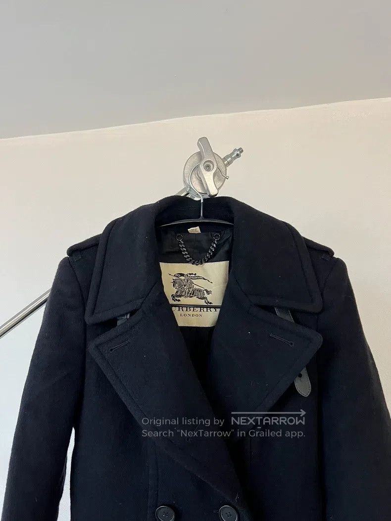 Burberry Burberry Palace Style Leather Buckle Stand Collar Wool Coa Size XS / US 0-2 / IT 36-38 - 3 Thumbnail
