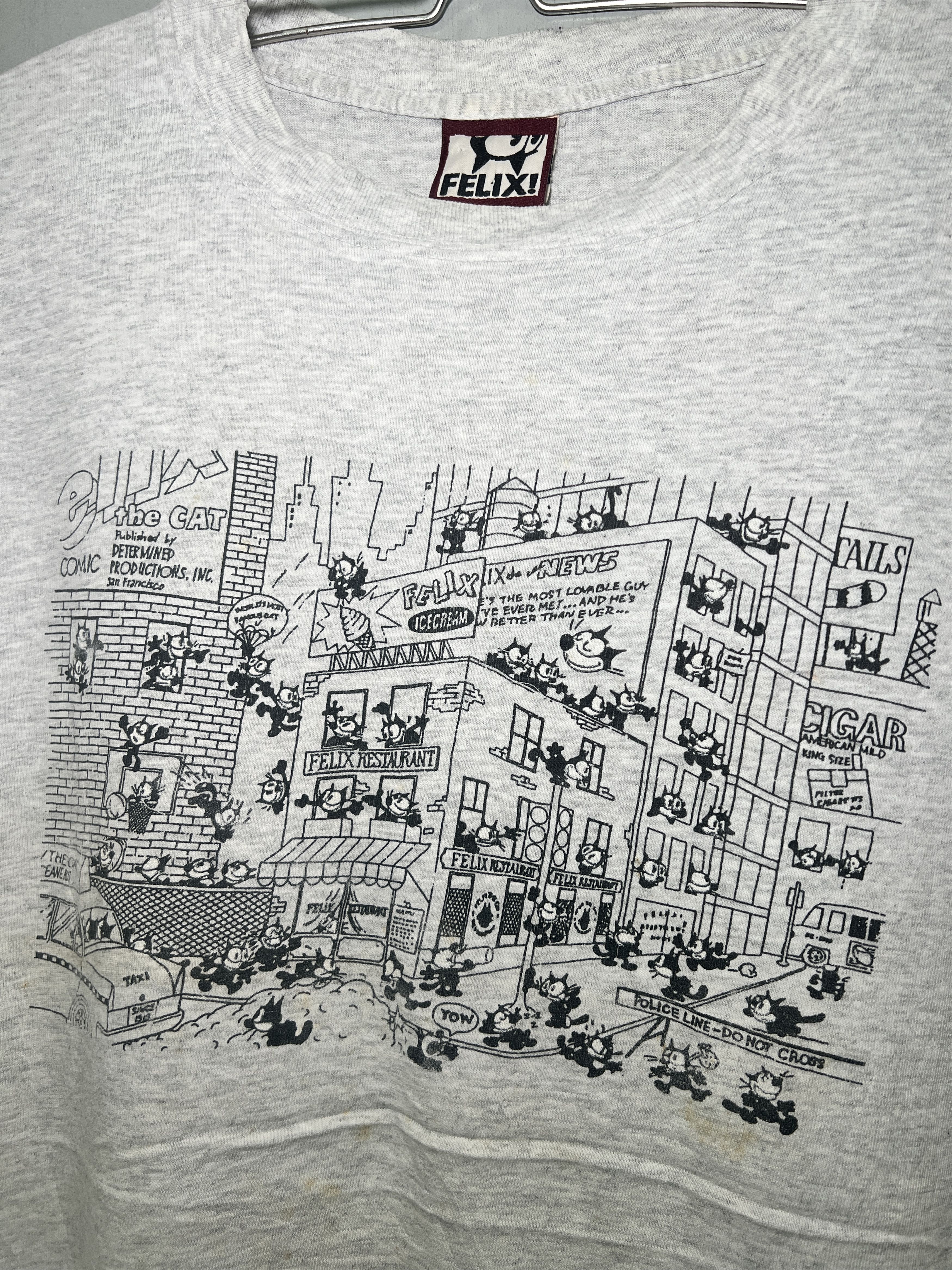 Felix × Vintage Vintage Felix The Cat Made in USA Distressed Boxy Tee Size US L / EU 52-54 / 3 - 2 Thumbnail