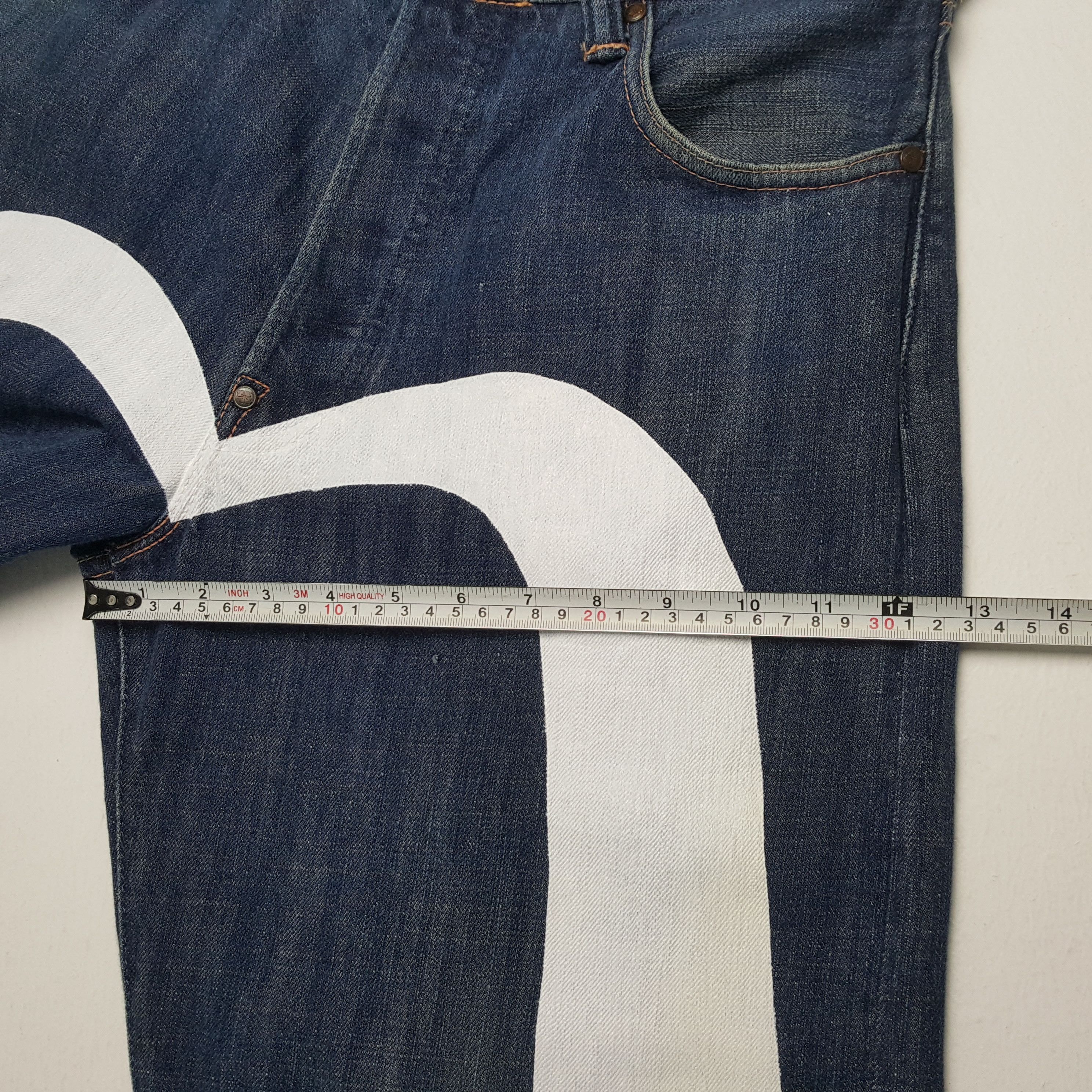 Evisu × Japanese Brand × Vintage EVISU Japanese Brand Streetwear Custom Daicock Jeans Size US 31 - 9 Thumbnail