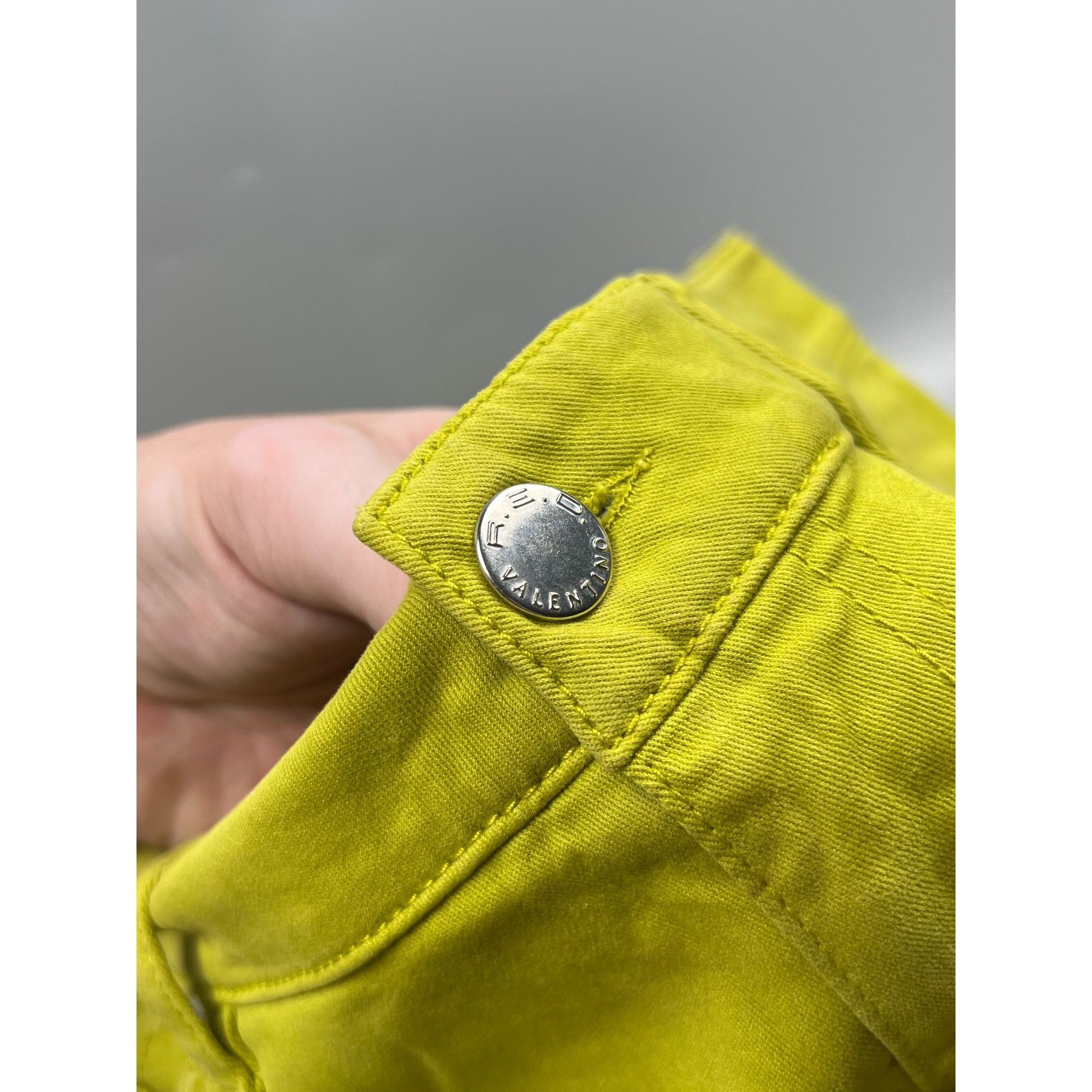 RED Valentino R.E.D. Valentino Green Bootcut Pants (Y0884) Size 30" / US 8 / IT 44 - 4 Thumbnail