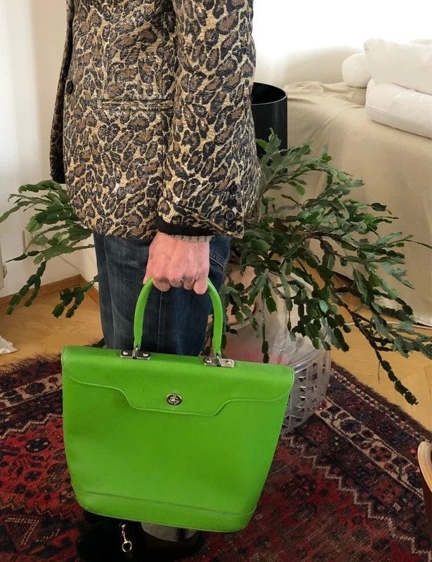 Comme des Garcons Comme des Garçons Green Leather Flap Handbag" Size ONE SIZE - 1 Thumbnail
