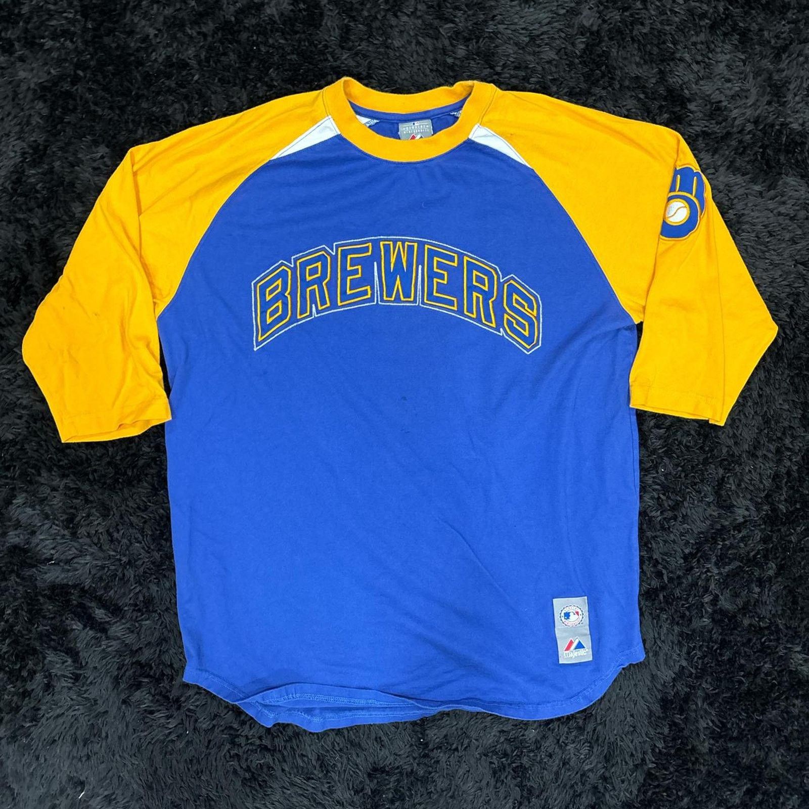 Majestic Milwaukee brewers baseball tee Size US L / EU 52-54 / 3 - 1 Thumbnail