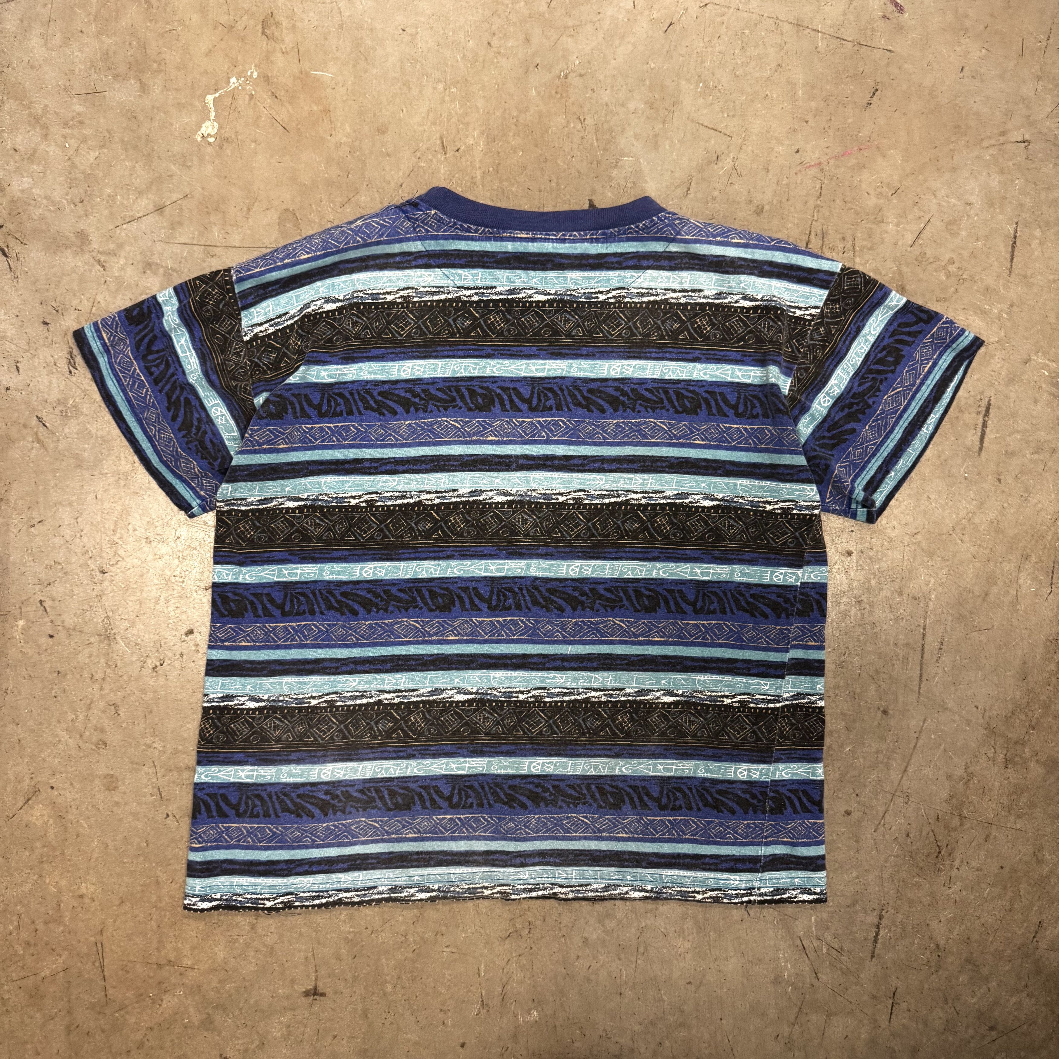 Ocean Pacific VTG 90s Ocean Pacific OP Geometric AOP Tom Tom Surf T Shirt Size US XL / EU 56 / 4 - 2 Thumbnail