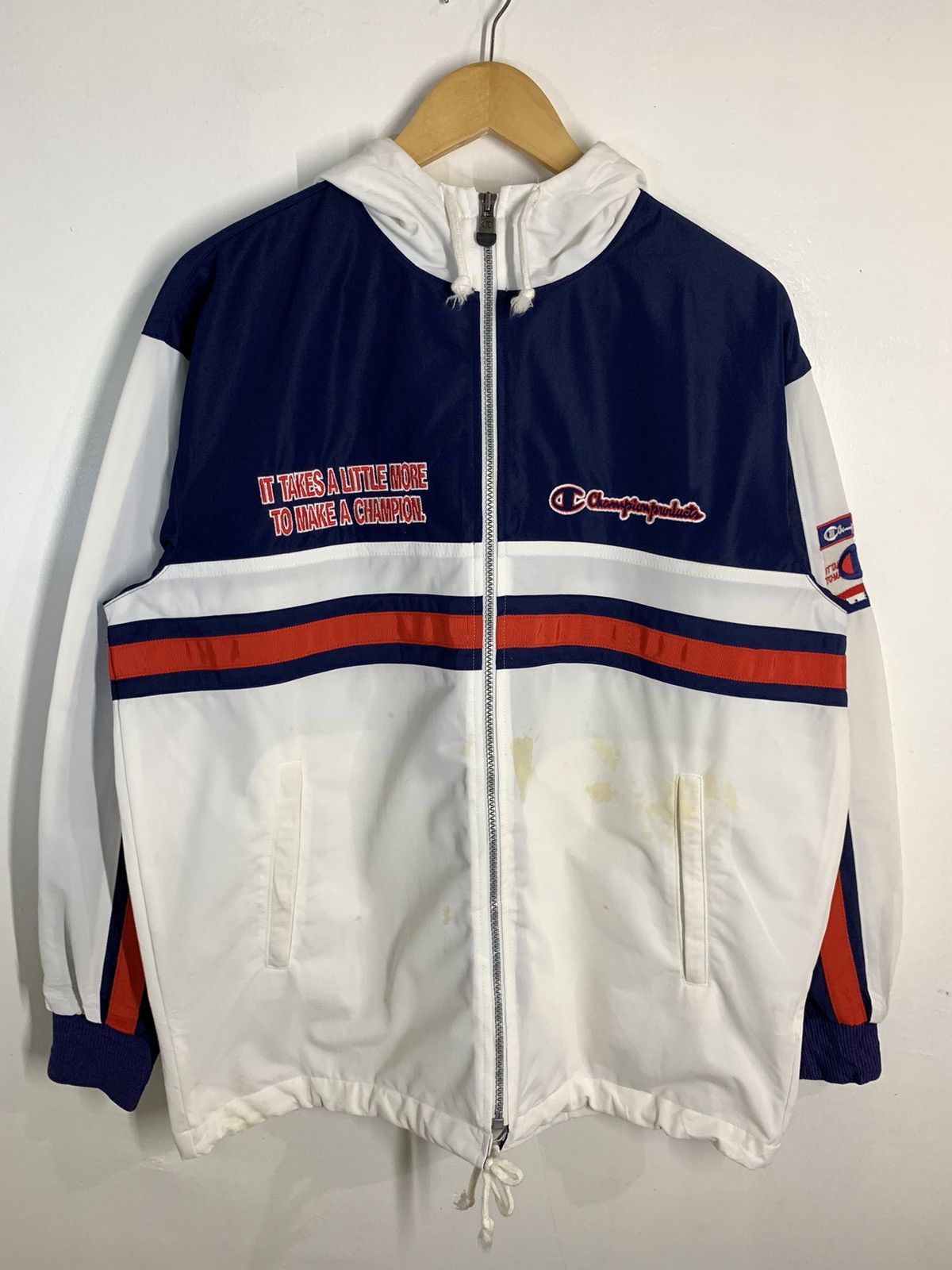 Champion × Vintage Vtg 90s Champion Jacket Size US L / EU 52-54 / 3 - 2 Thumbnail