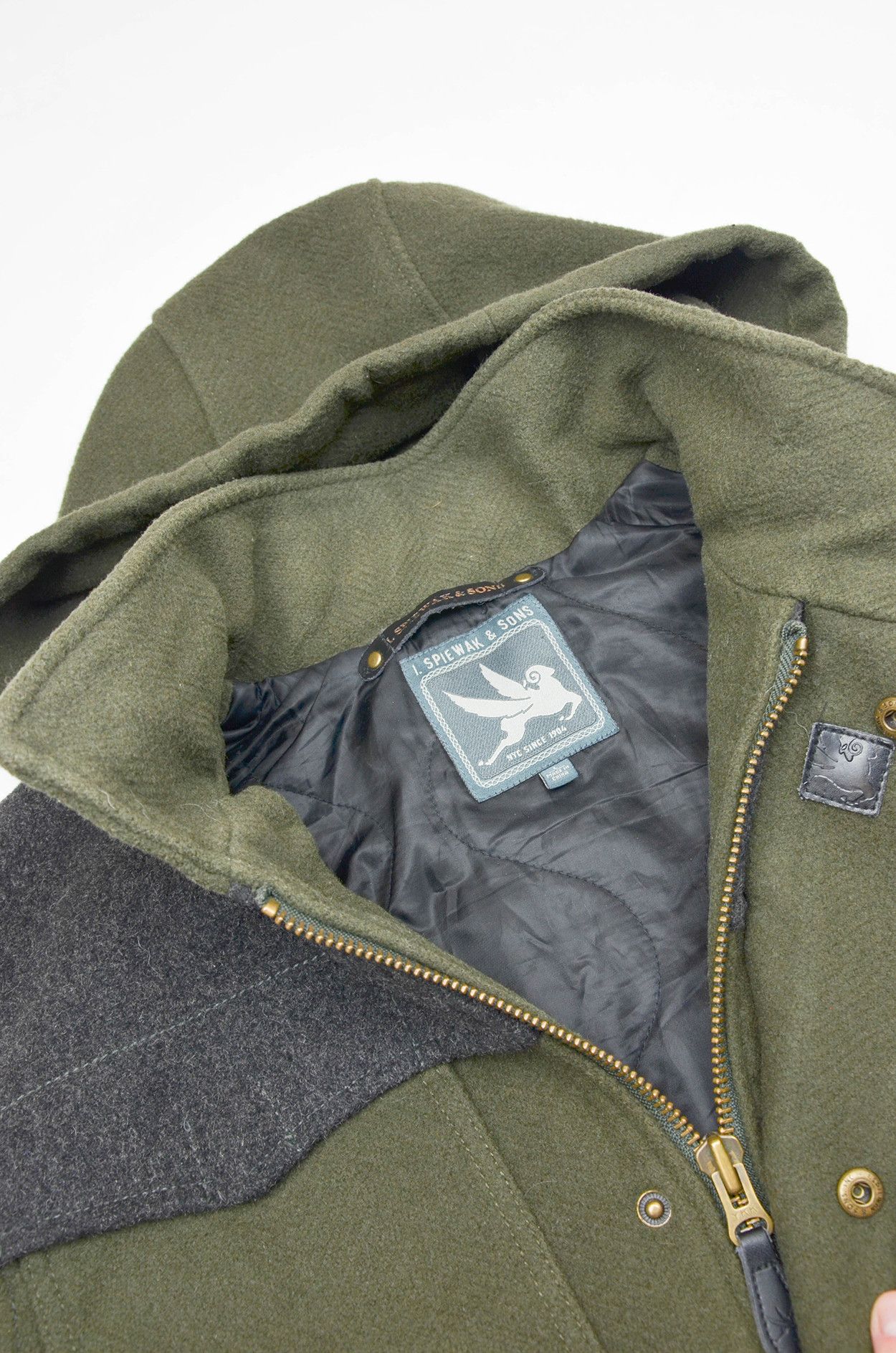 I. Spiewak And Sons I. Spiewak & Sons Wool Blend Parka – Hooded Jacket – Size L Size US L / EU 52-54 / 3 - 12 Thumbnail