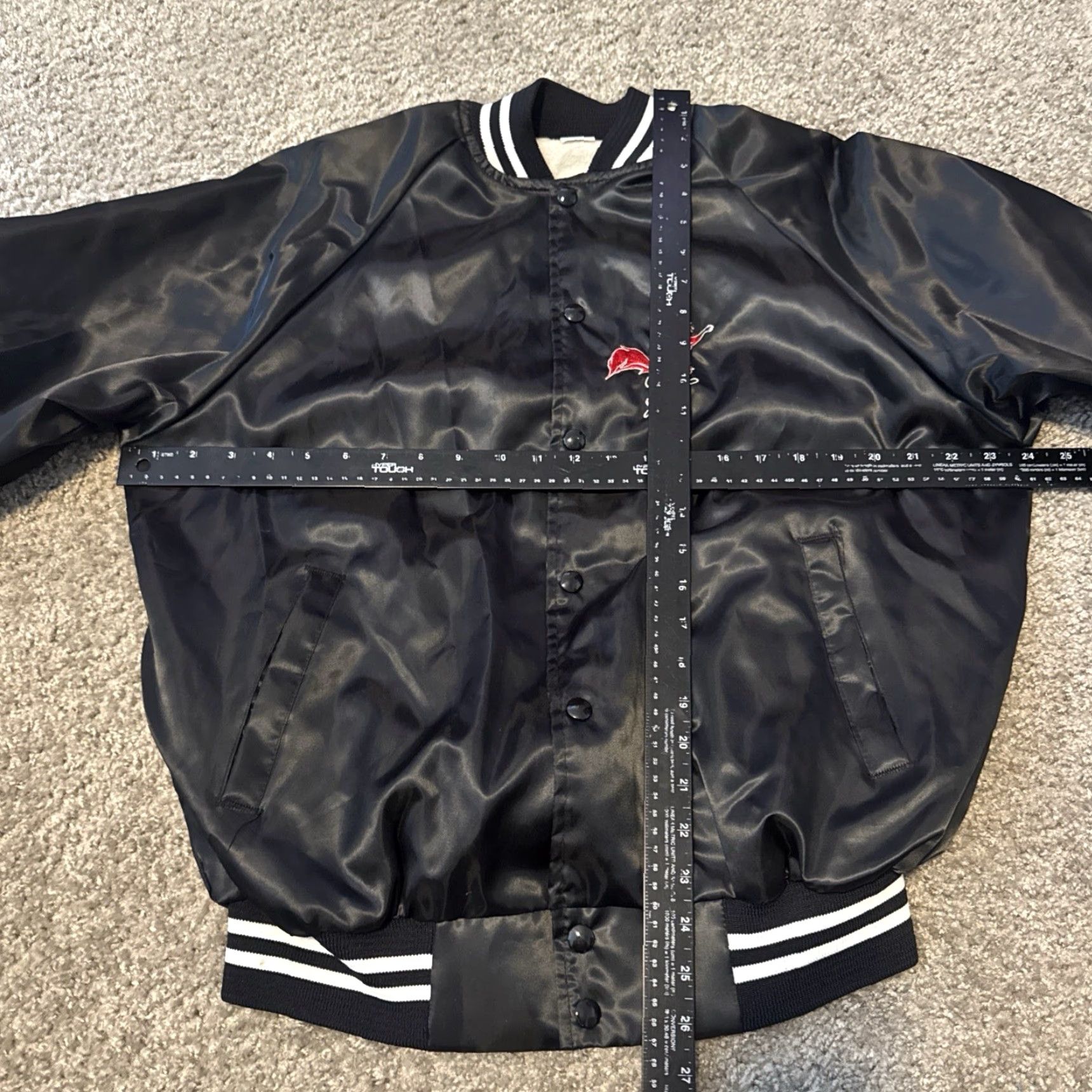 Vintage VINTAGE 80s The Quick Fox Bar Restaurant “Jill” Black Bomber Jacket Large Unbranded Unisex Adults Nylon Jacket Mens Womens Boys Girls Size US L / EU 52-54 / 3 - 7 Thumbnail