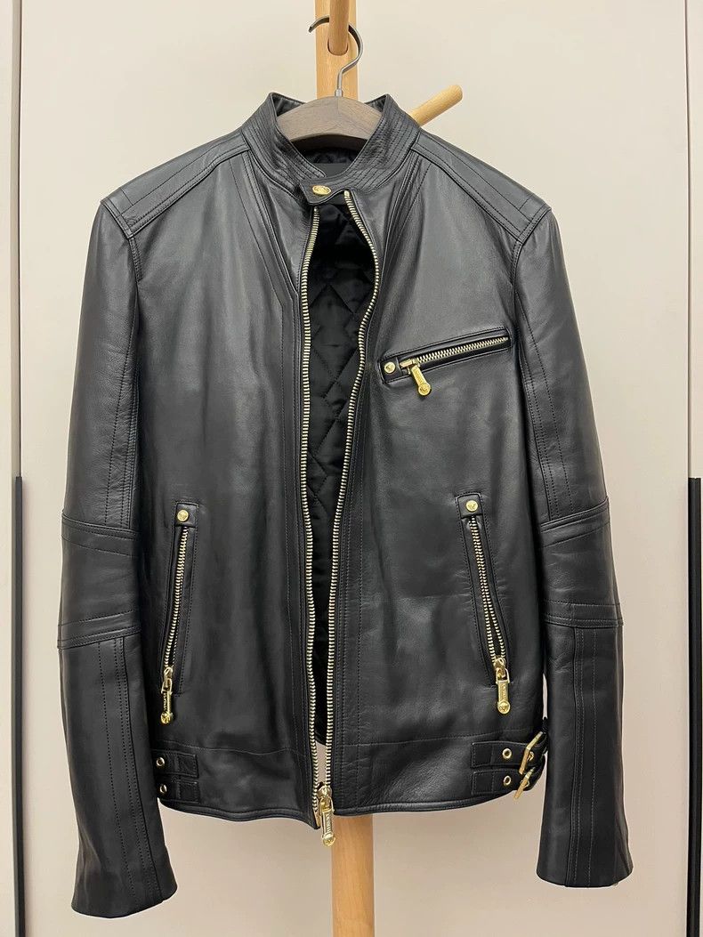 Versace Versace Motorcycle leather coat Size US S / EU 44-46 / 1 - 1 Thumbnail