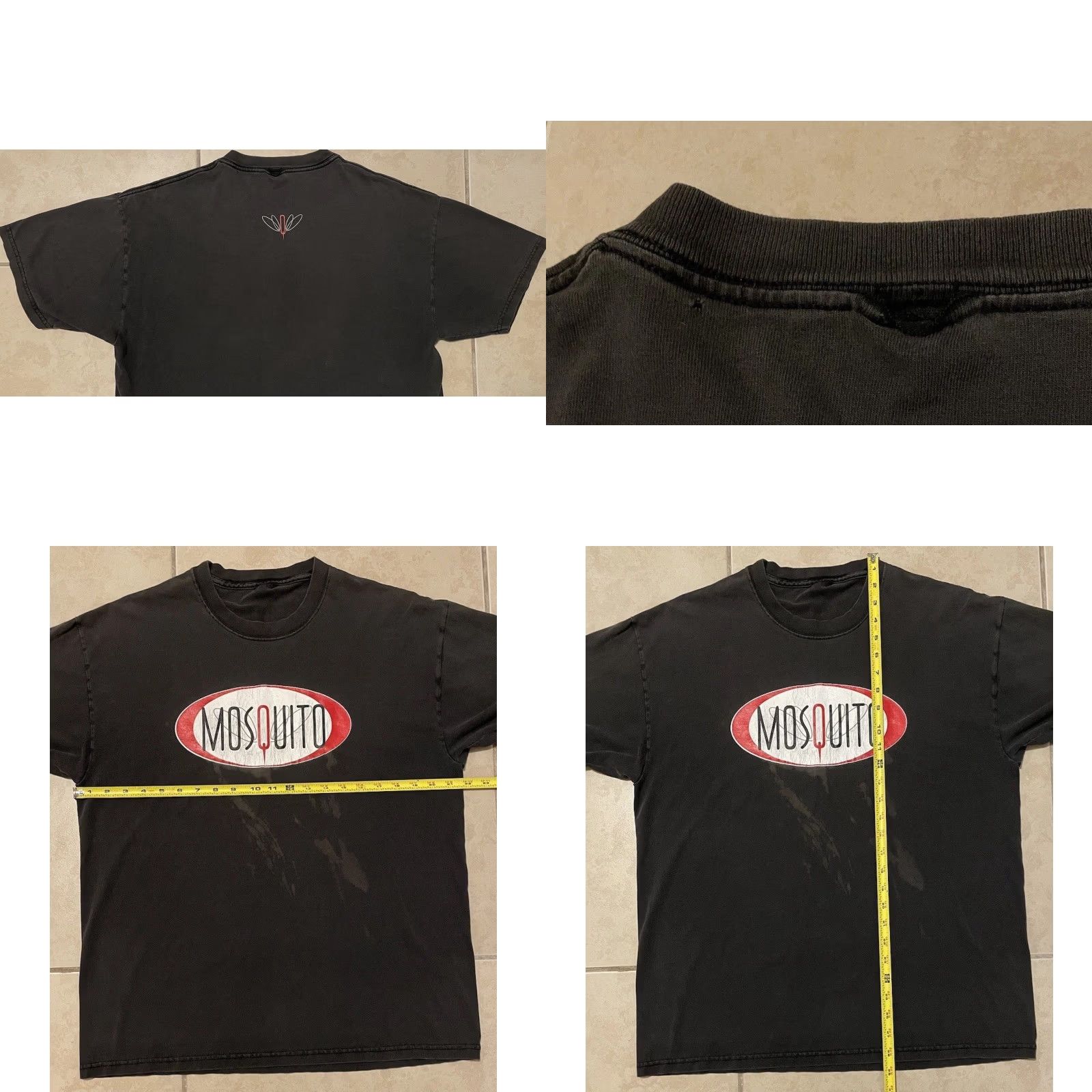 Thrasher VINTAGE 90s Mosquito Faded Distressed Shirt L Black Thrashed T-Shirt Men Short Sleeve Surf Skate Grunge Hip Hop Rave Punk Rock USA USA Size US L / EU 52-54 / 3 - 9 Thumbnail