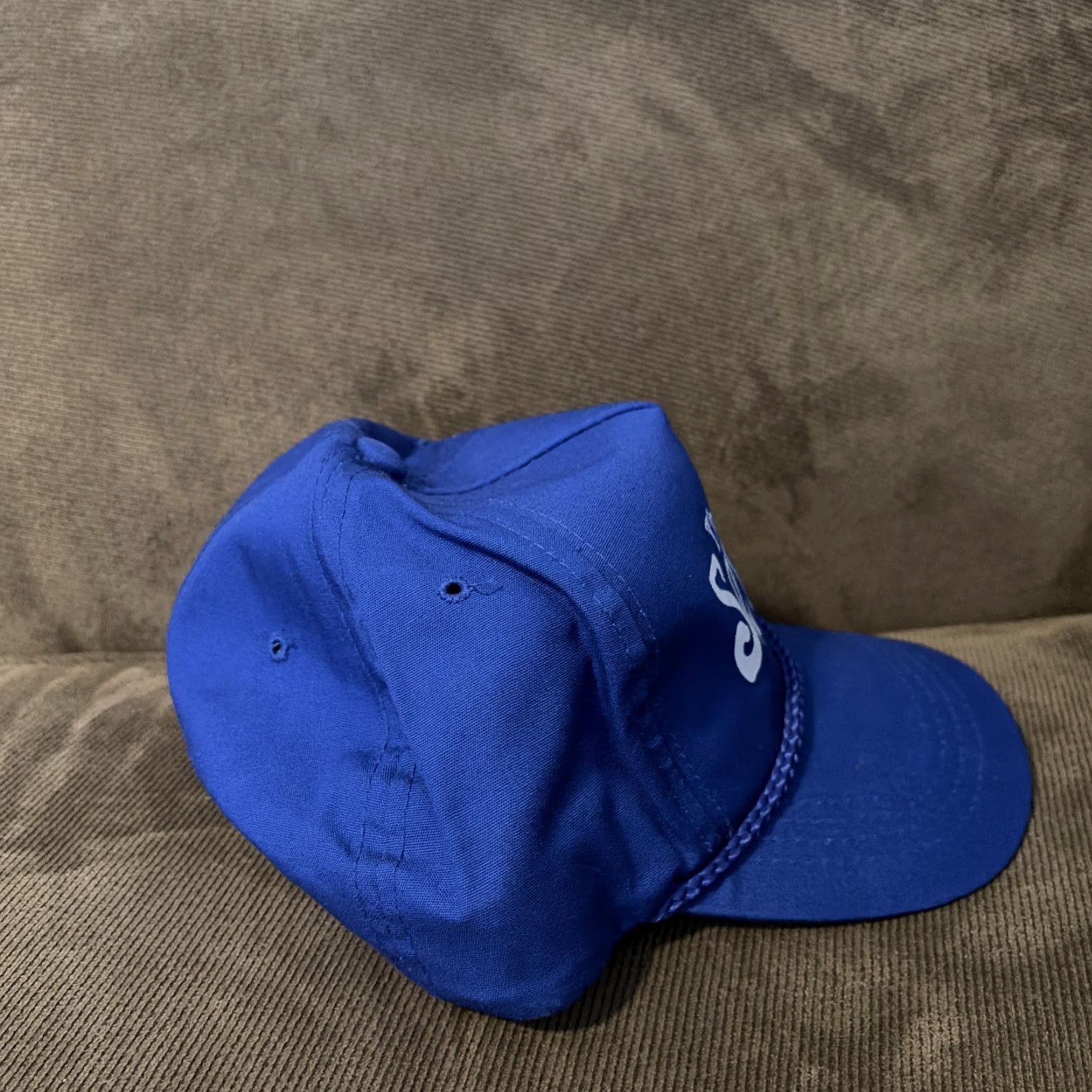 Vintage VINTAGE The Sevilles Band Music Blue Rope SnapBack Hat Cap Baseball Cap Men One Size Blue Music Rope SnapBack Cap Men Size ONE SIZE - 2 Thumbnail
