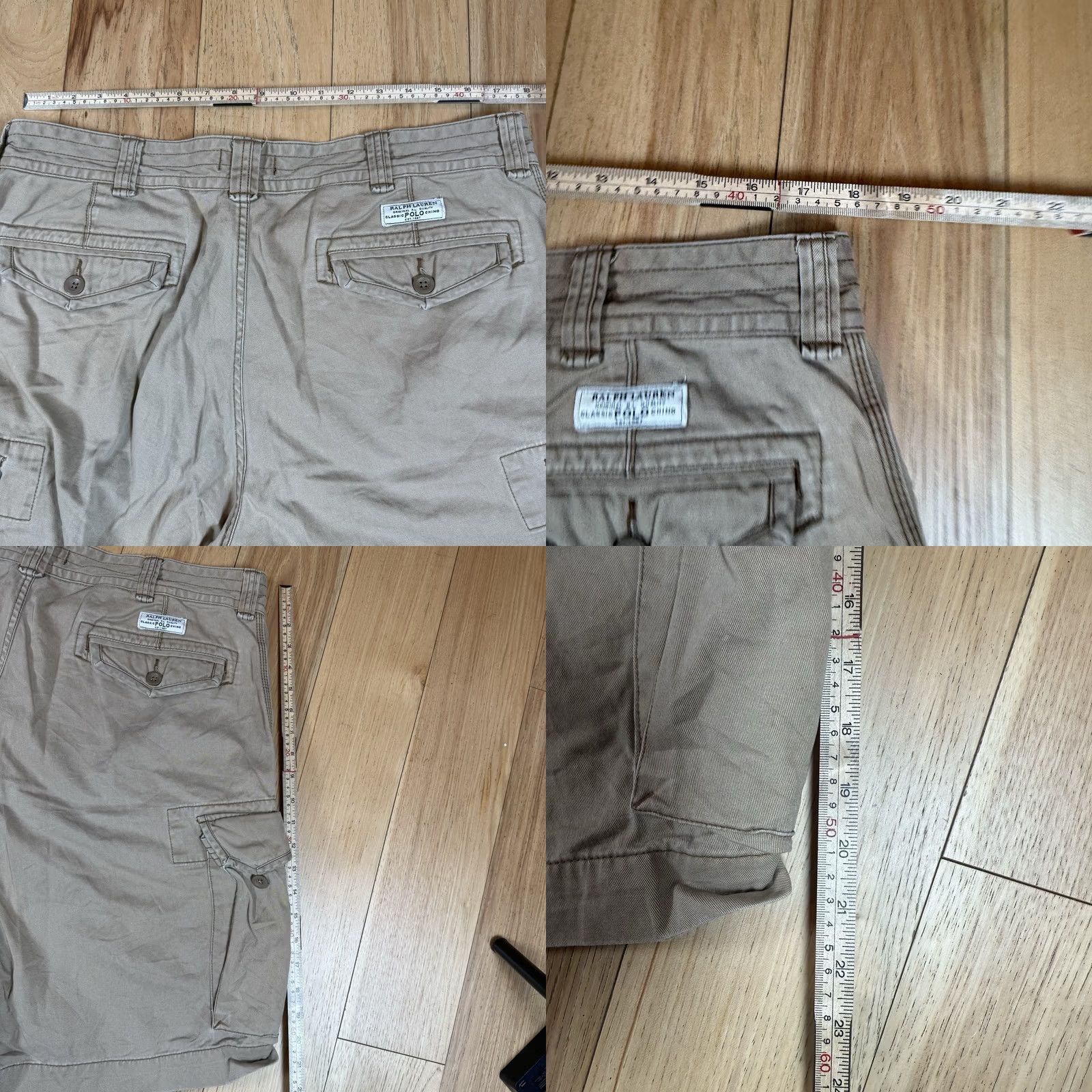 Polo Ralph Lauren VINTAGE Polo Ralph Lauren Cargo Shorts Mens 38 Khaki Brown Beige Regular Cargo Shorts Men 38 Mens Brown Beige Polo Ralph Lauren VINTAGE Size US M / EU 48-50 / 2 - 8 Thumbnail