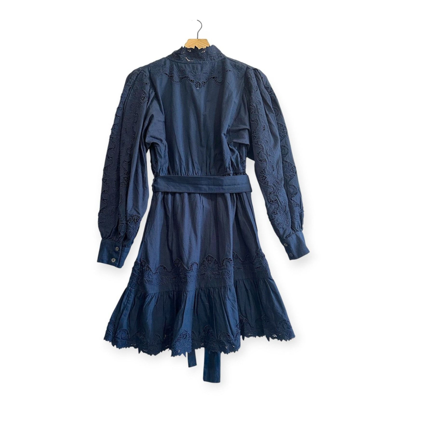 Sea New York Sea New York Anita Eyelet Mini Dress Navy Size 2 NWT Size XS / US 0-2 / IT 36-38 - 3 Thumbnail