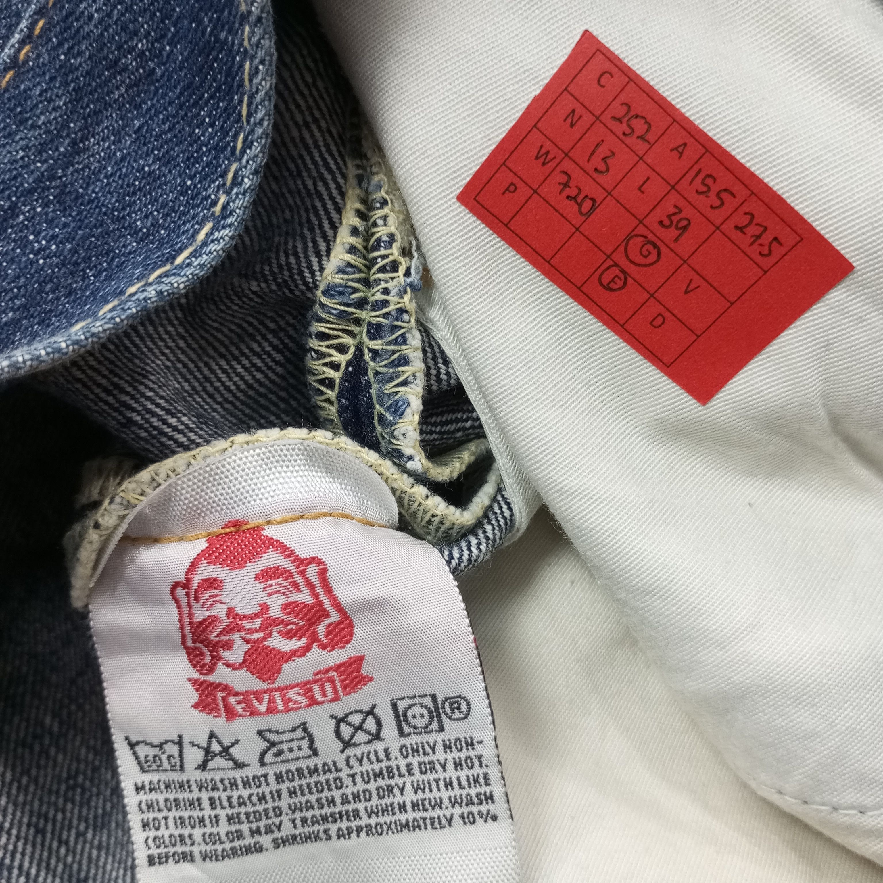 Evisu Evisu Japanese Brand Streetwear Custom Daicock Jeans c252n13 Size US 31 - 13 Thumbnail