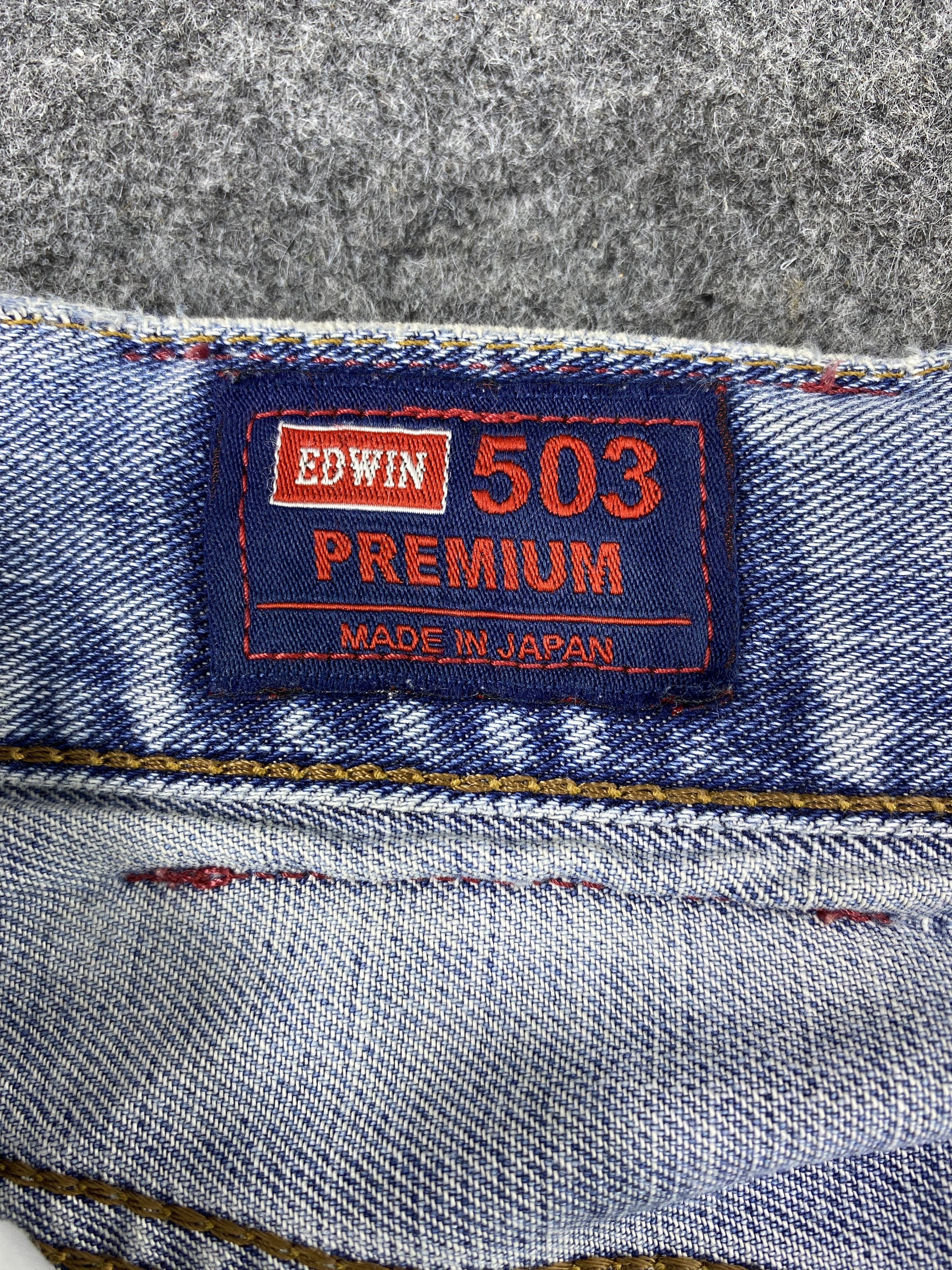 Edwin Edwin 503zz Distress Blue Wash Jeans - J970 Size US 34 / EU 50 - 7 Thumbnail