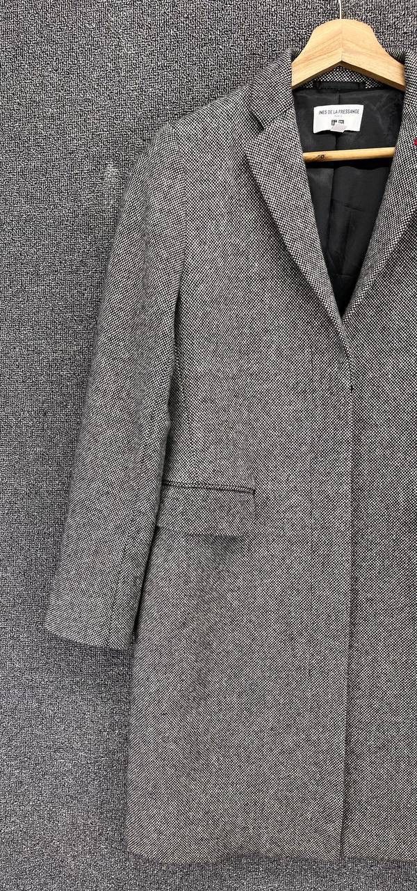 Japanese Brand Ins de La Fressange X Uniqlo Luxury Rare Wool Coat Jacket Size S / US 4 / IT 40 - 2 Thumbnail