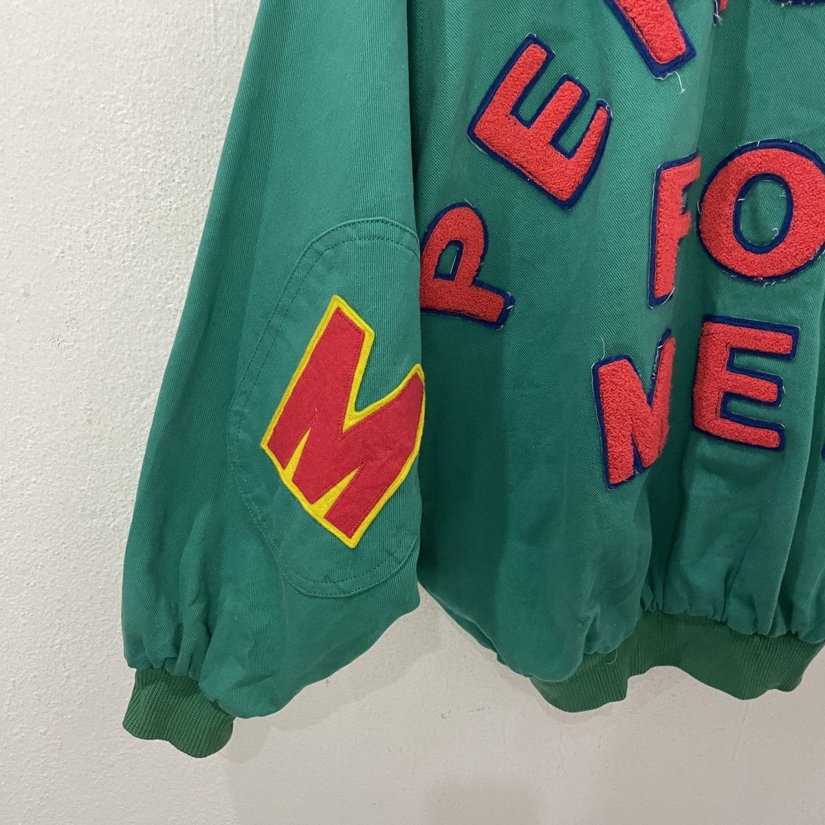 PERSON'S Vintage Person’s For Men Spell Out Big Logo Bomber Jacket Size US XXL / EU 58 / 5 - 3 Thumbnail