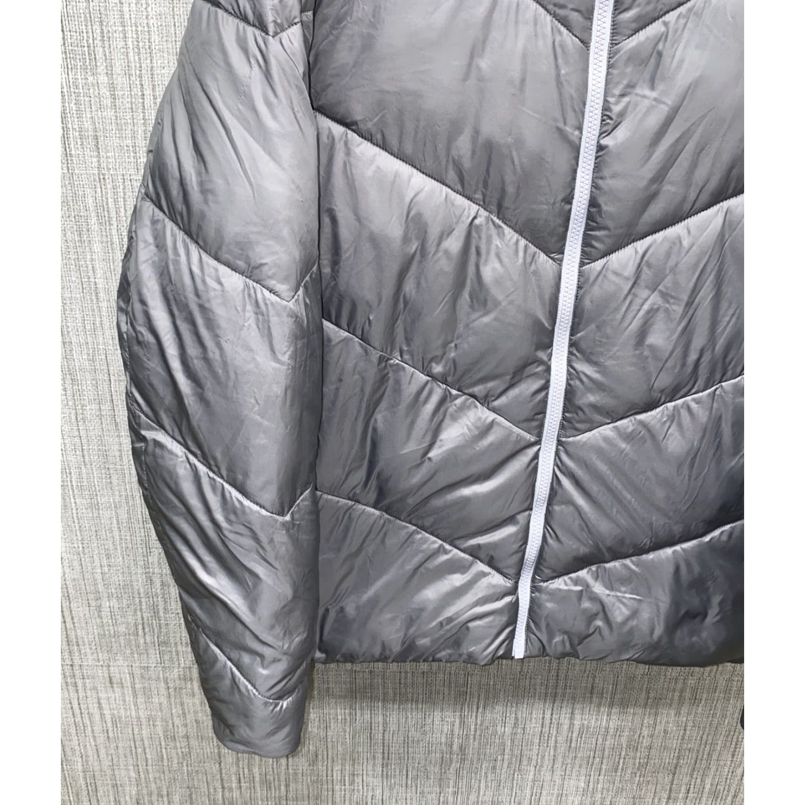 Chubbies Chubbies Womens Gray Nylon Full Zip Puffer Jacket XL Women Full Zip Puffer Jacket Size XL / US 12-14 / IT 48-50 - 4 Thumbnail