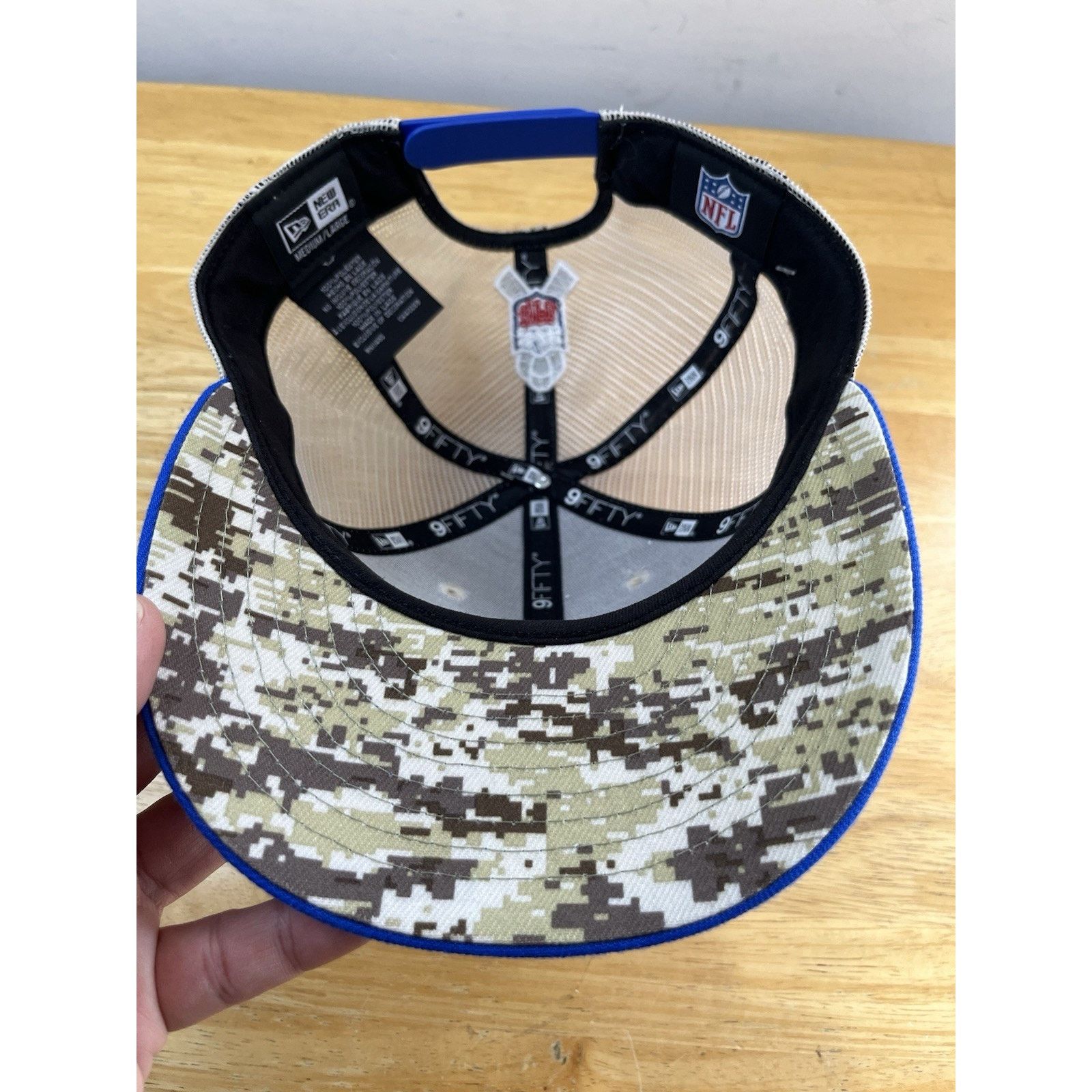 New Era RARE NFL Rams New Era 9fifty Military Snapback Grey Mesh M-L Size ONE SIZE - 5 Thumbnail