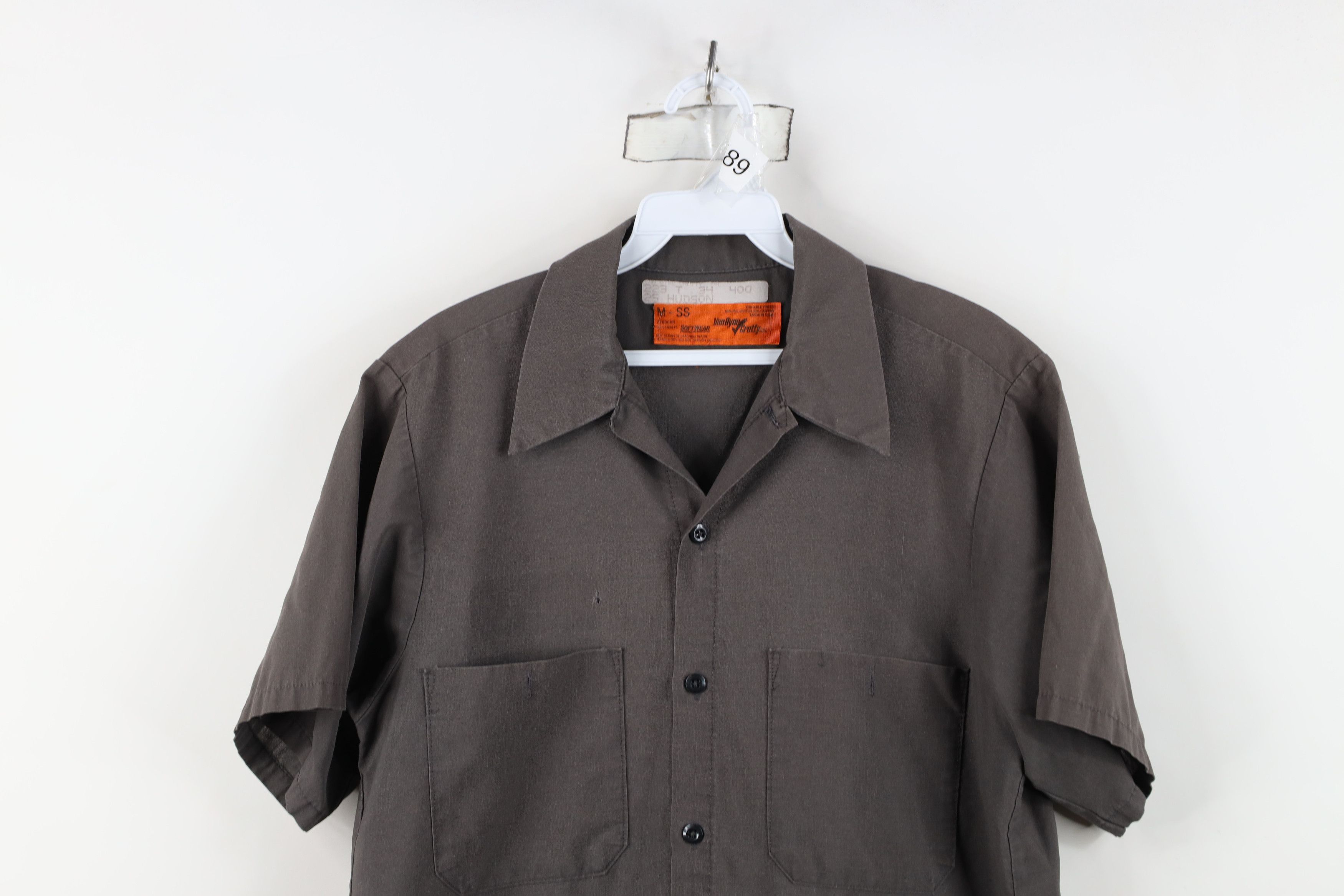 Vintage Vintage 90s Streetwear Workwear Mechanic Button Shirt USA Size US M / EU 48-50 / 2 - 2 Thumbnail