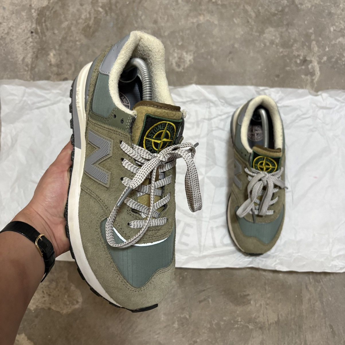 New Balance × Stone Island New balance x stone island 974 Size US 8 / EU 41 - 1 Thumbnail