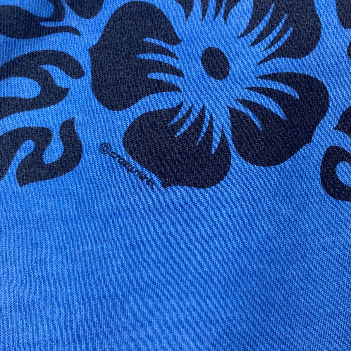 Other Vintage 90’ CRAZY SHIRTS Blue Hawaii Dyed Floral Tee Shirt Size M / US 6-8 / IT 42-44 - 4 Thumbnail