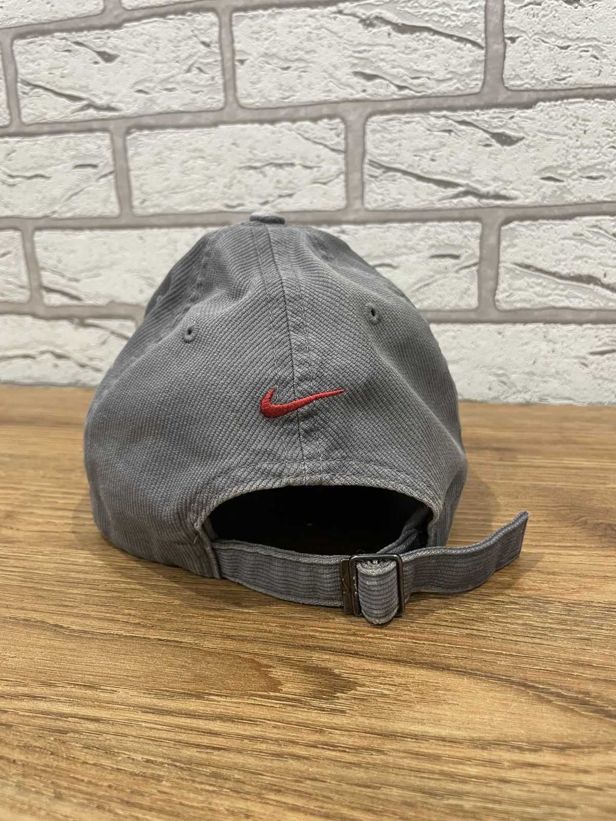 Nike × Vintage Nike Vintage Gray Hat Cap Size ONE SIZE - 3 Thumbnail