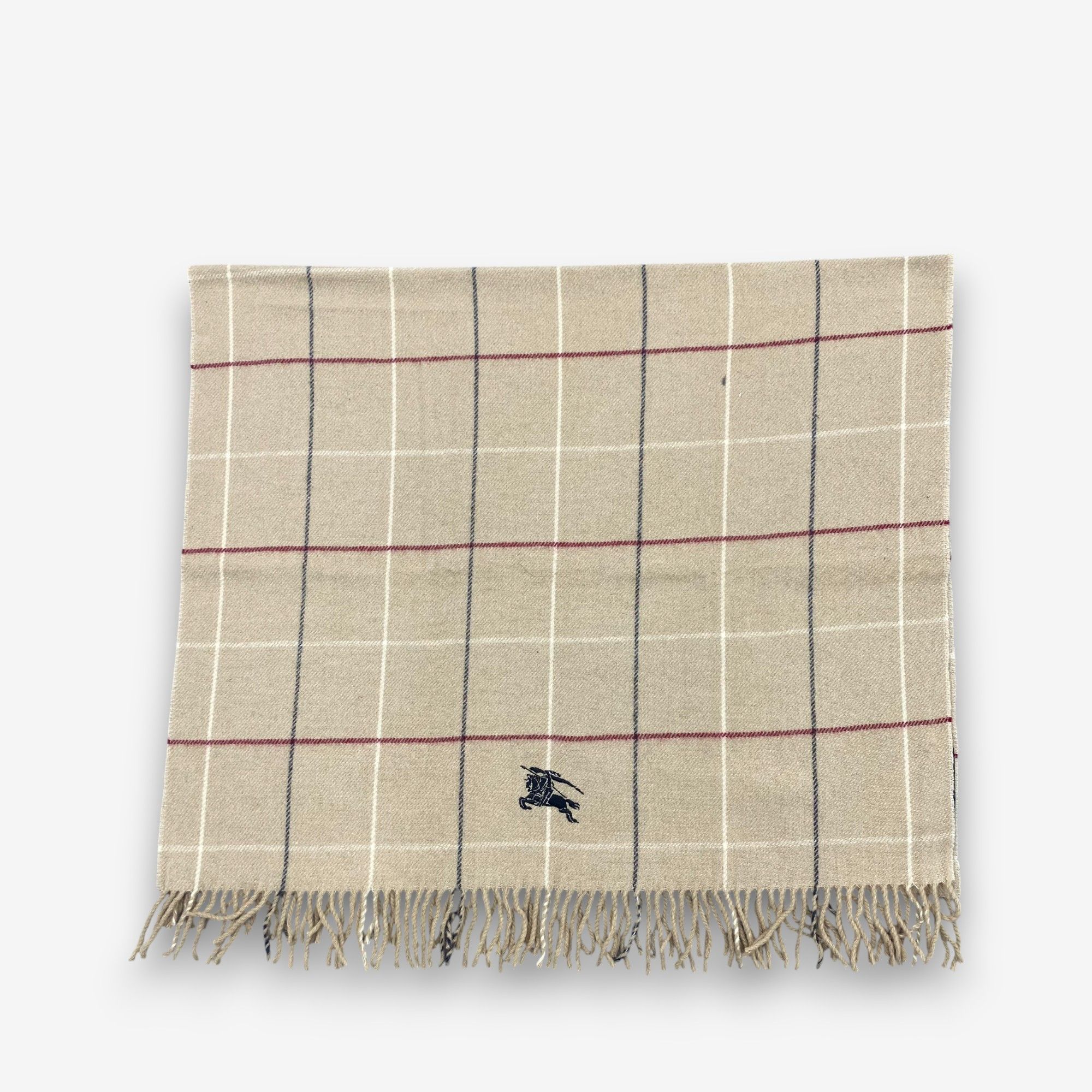 Burberry Vintage Burberry Scarf Muffler Wool Stole Wraps Scarves Size ONE SIZE - 3 Thumbnail