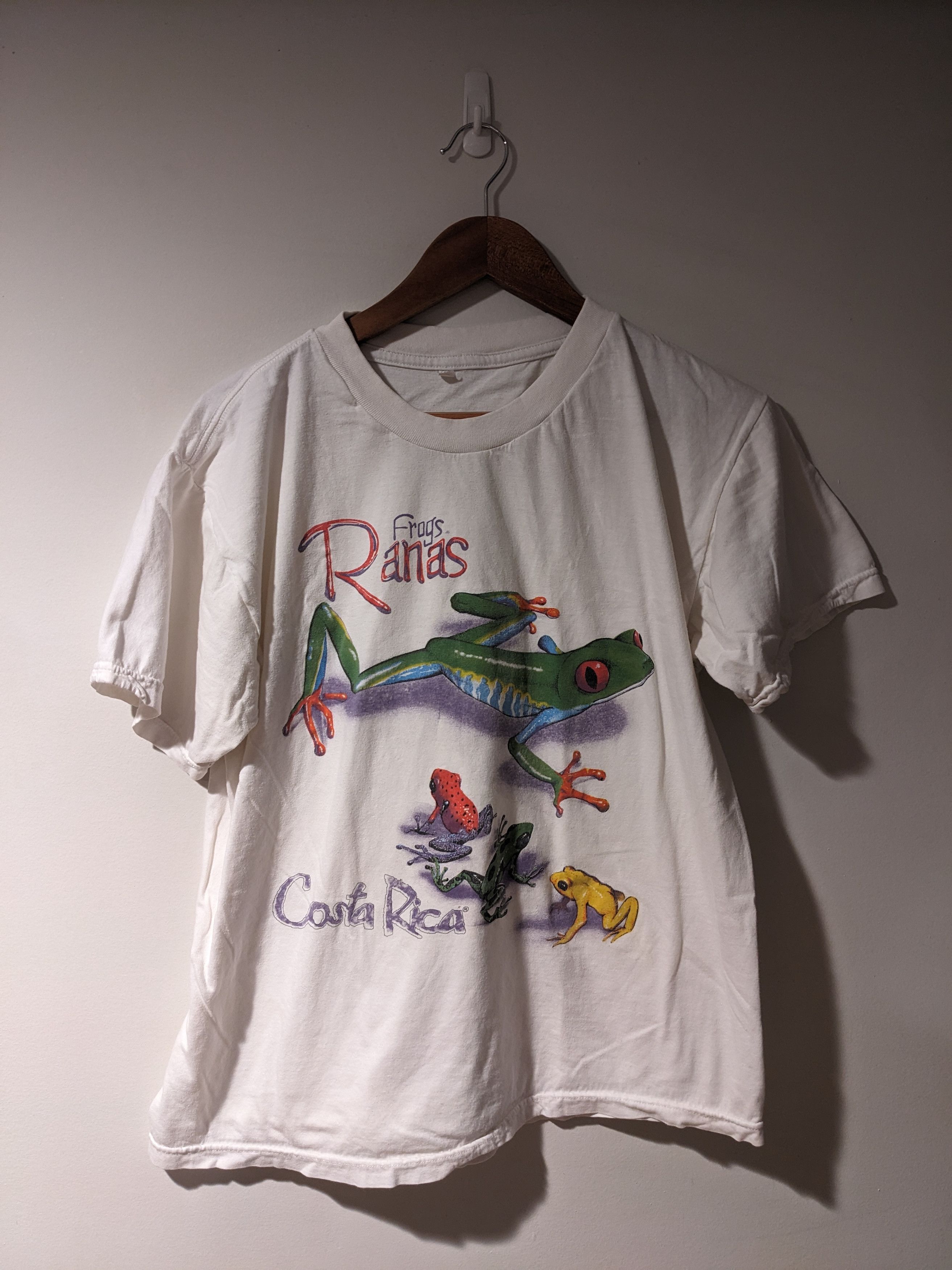 Vintage Vintage 90s Frogs Ranas Coasta Rica Animal Nature T-Shirt Size US L / EU 52-54 / 3 - 1 Thumbnail