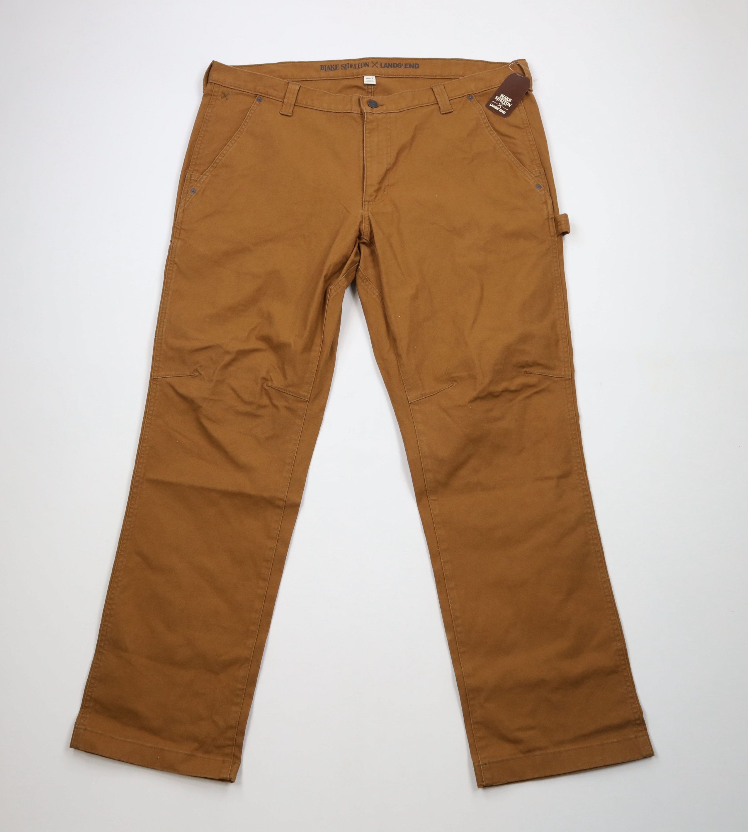 Lands' End × Vintage New Lands End x Blake Shelton Wide Leg Dungaree Pants Brown Size US 44 / EU 60 - 1 Thumbnail