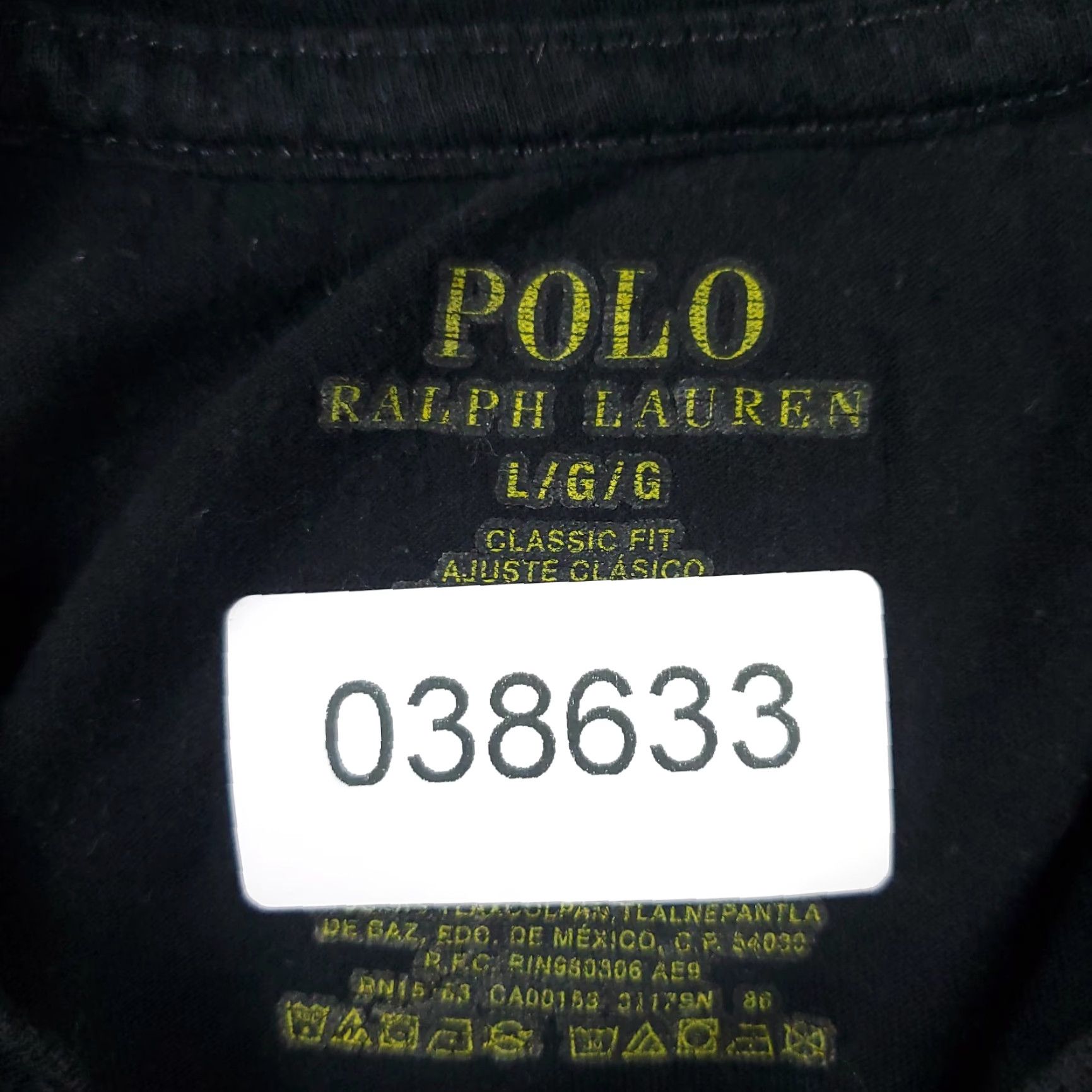 Ralph Lauren Ralph Lauren T Shirt Mens Large Black Pony Logo Short Sleeve Crew Neck Cotton Classic Casual Shirt Mens L Black Size US L / EU 52-54 / 3 - 7 Thumbnail