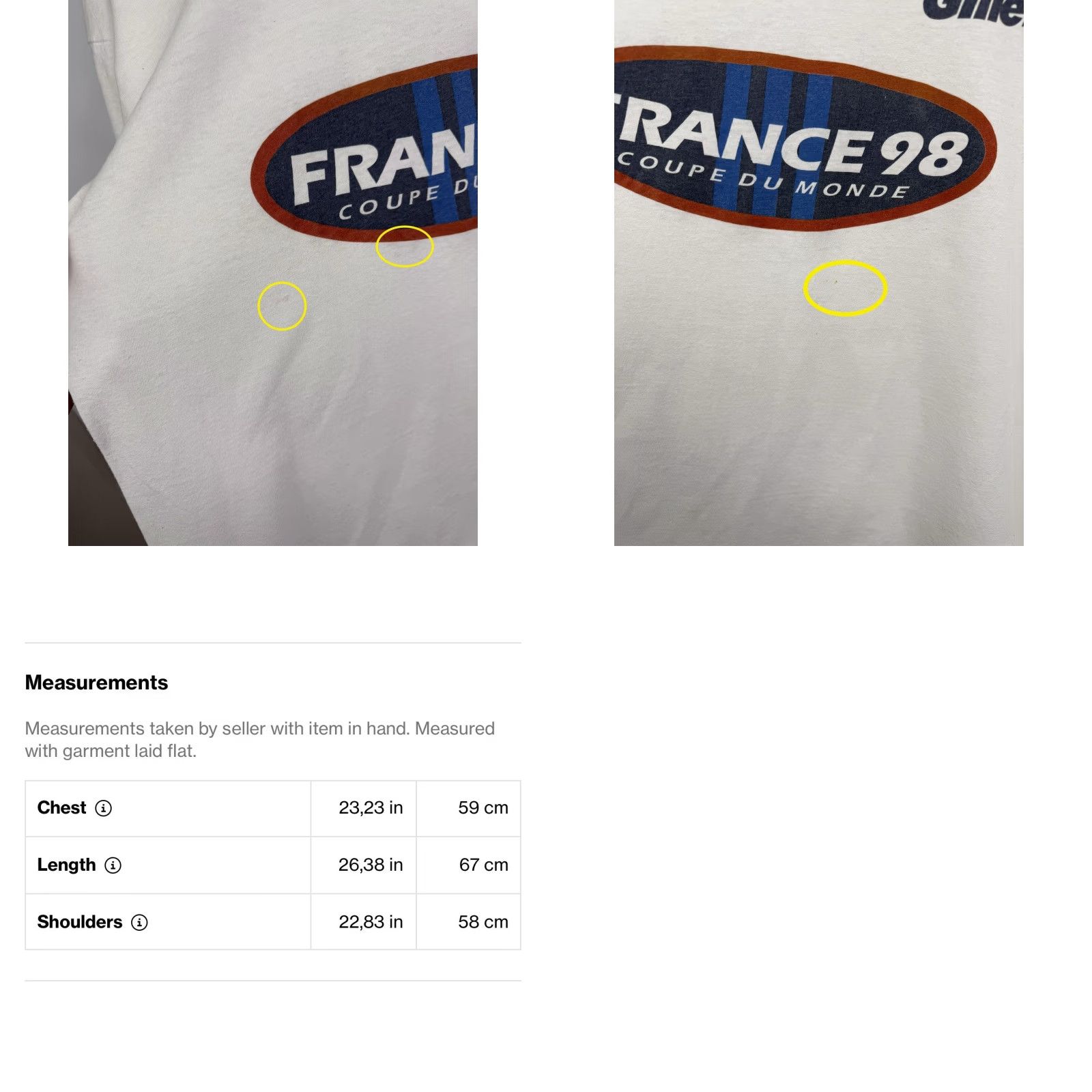Vintage VINTAGE FIFA World Cup France 1998 Gillette T-Shirt White L Men Sports Fans Shirt Size US M / EU 48-50 / 2 - 9 Thumbnail