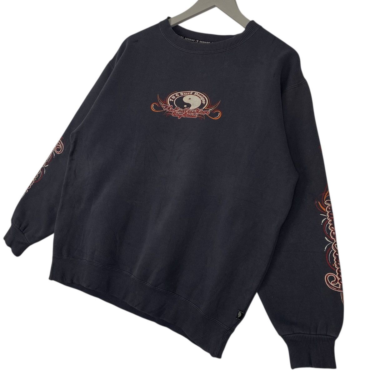 Other Vintage T and C Printed Crewneck Sweatshirt Navy Blue Size US M / EU 48-50 / 2 - 2 Thumbnail