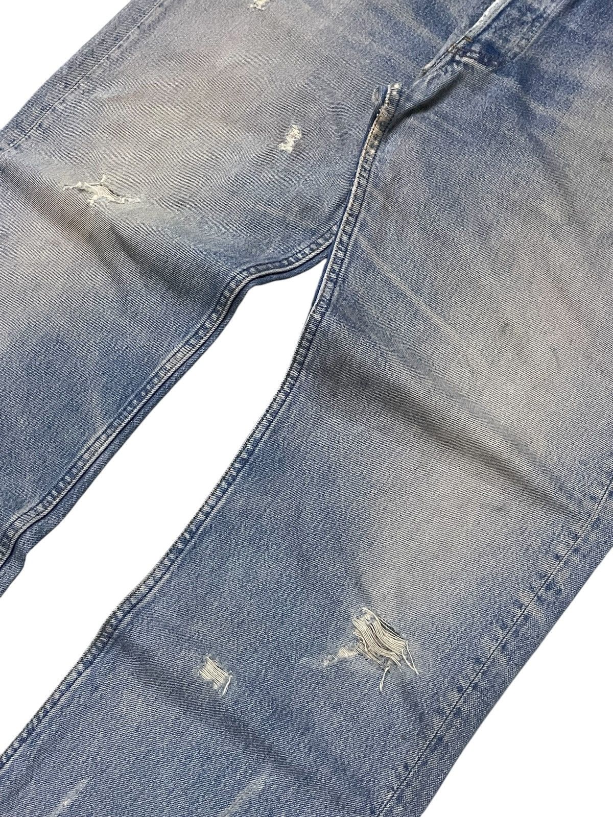 LVC × Levi's × Vintage Vintage Levis 501 Muddy Wash Distressed Jeans Size US 34 / EU 50 - 4 Thumbnail