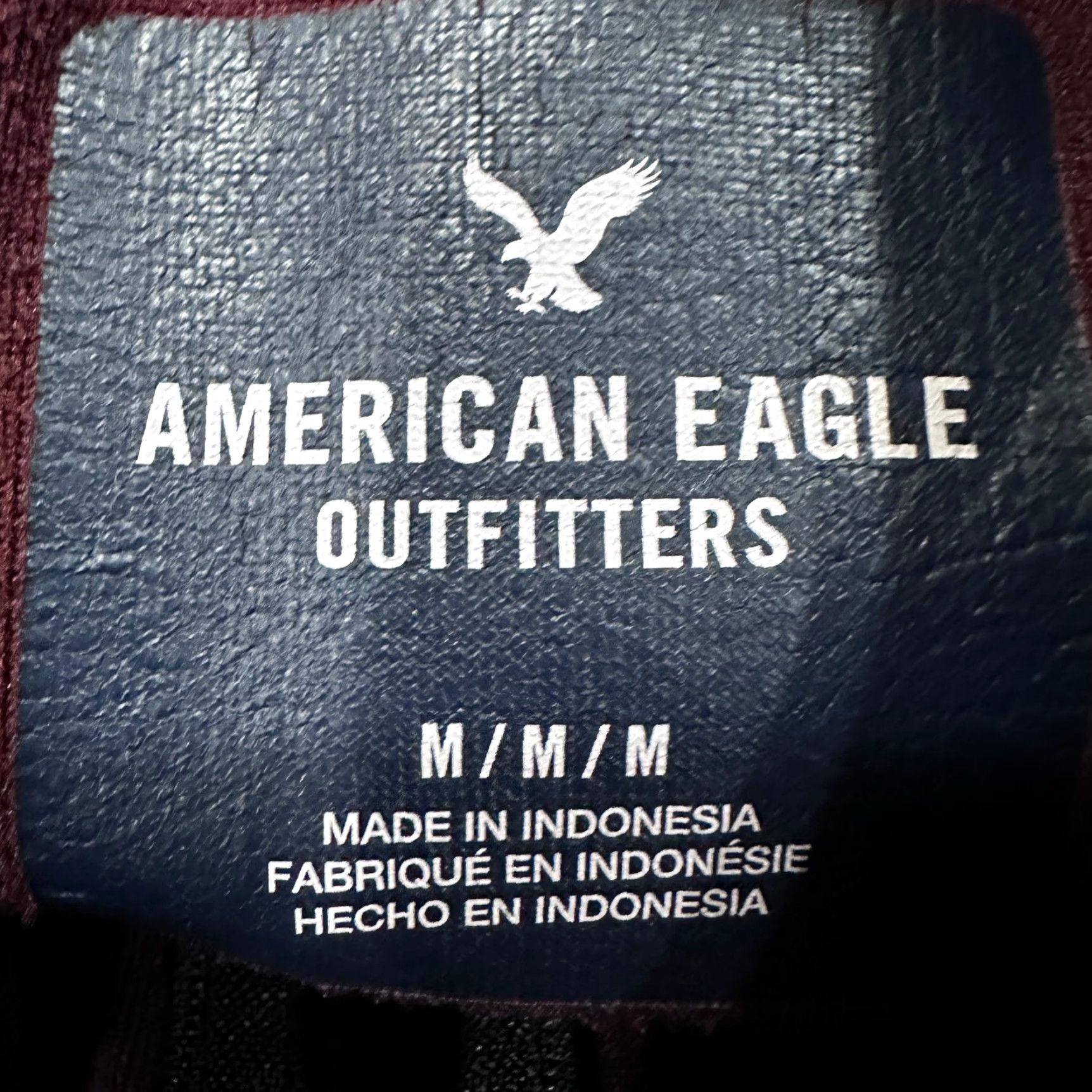 American Eagle Outfitters American Eagle Outfitters Jacket Men M Burgundy Full Zip Pockets Logo Size US M / EU 48-50 / 2 - 2 Thumbnail