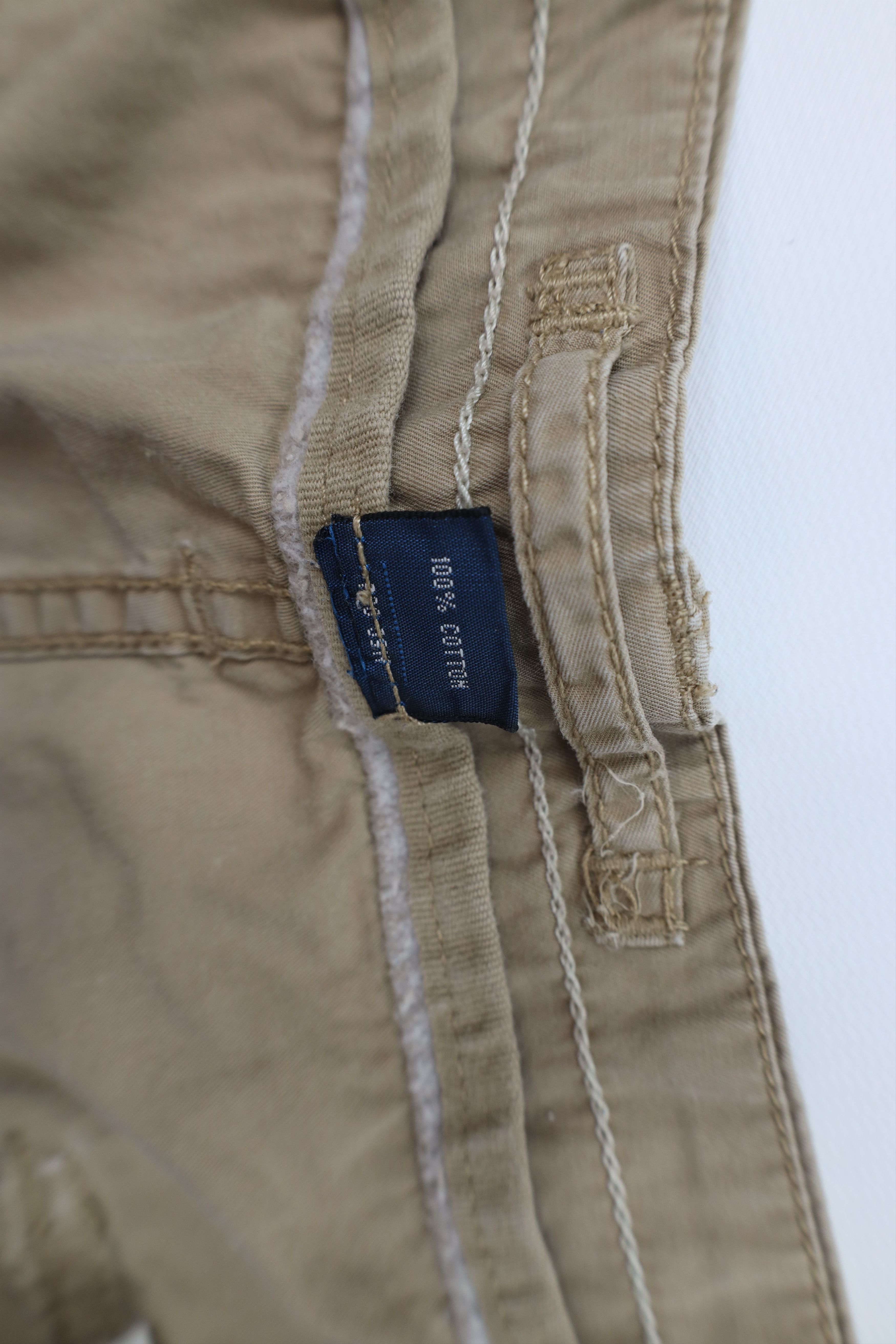 Ralph Lauren Vintage 90s Ralph Lauren Roll Wide Leg Cargo Pants Beige Size US 38 / EU 54 - 6 Thumbnail