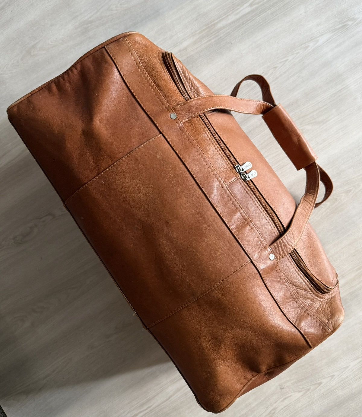 Leather Piel Collapsible Duffel to Carry-All Genuine Leather Size ONE SIZE - 2 Thumbnail