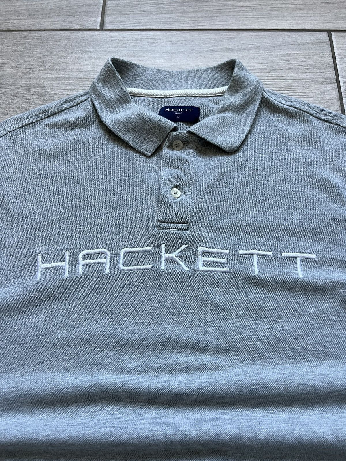 Hackett Vintage Hackett Polo T-shirt Grey Old Money Size US M / EU 48-50 / 2 - 6 Thumbnail