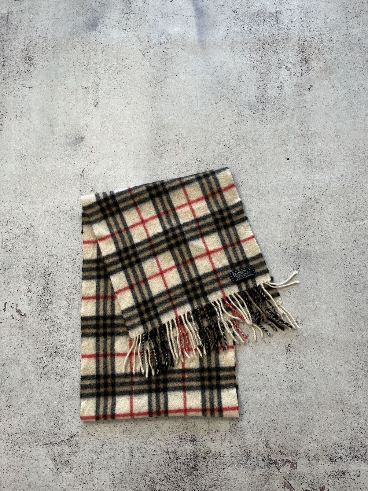 Burberry Burberrys Of London Vintage Scarf 100% Cashmere England Size ONE SIZE - 1 Thumbnail