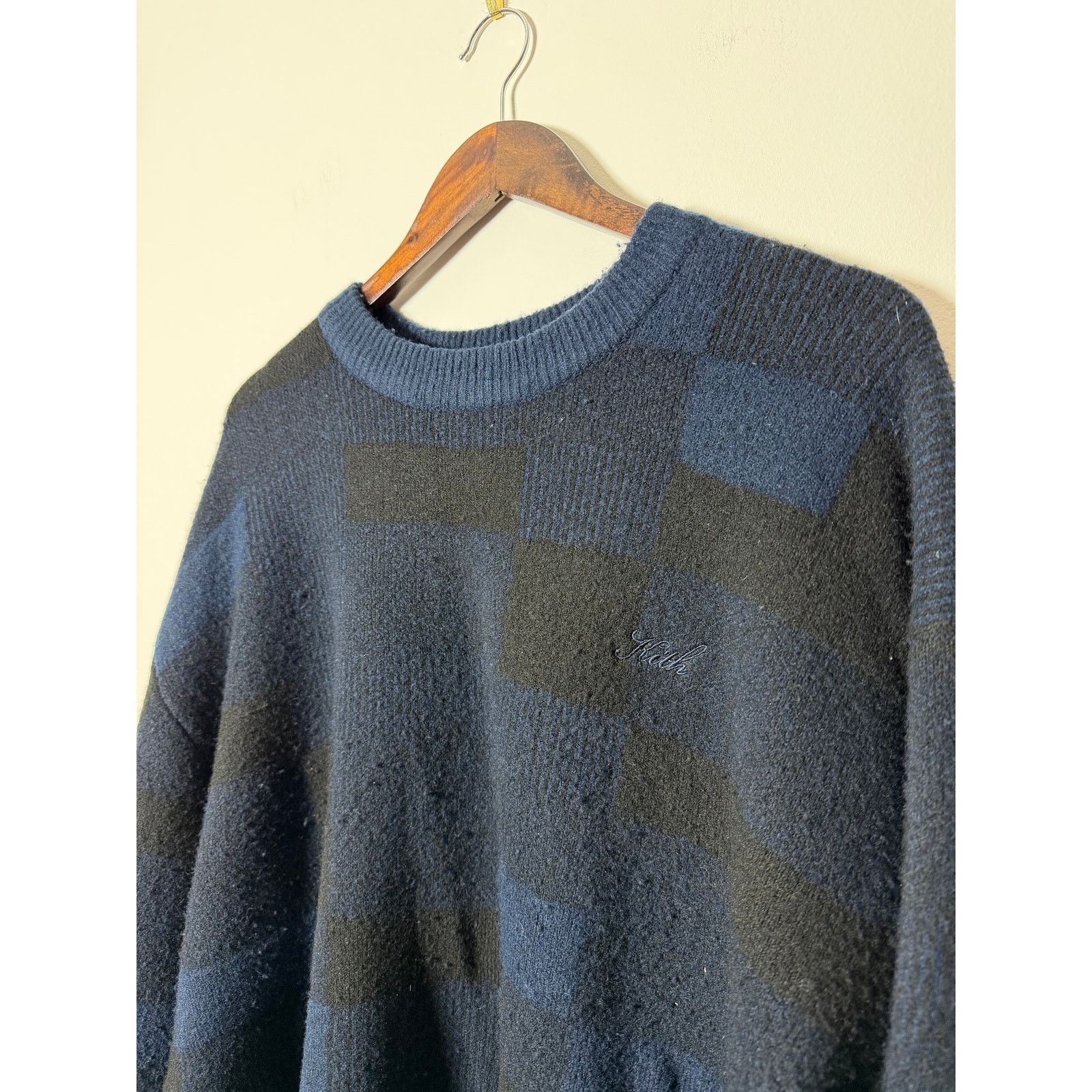 Kith Kith Lewis Check Sweater Nocturnal Size US XL / EU 56 / 4 - 2 Thumbnail