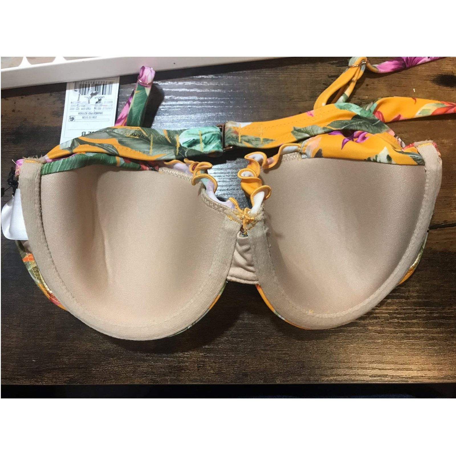 Other NWT Shade & Shore Floral Ruffled Underwire Bikini Top 32B Size ONE SIZE - 5 Thumbnail