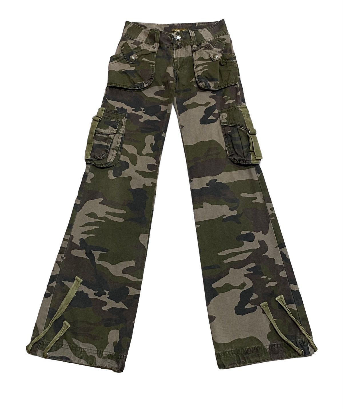 If Six Was Nine Rare Design Vintage Upper Freak Tactical Flared Pants 1990s Size US 28 / EU 44 - 1 Thumbnail