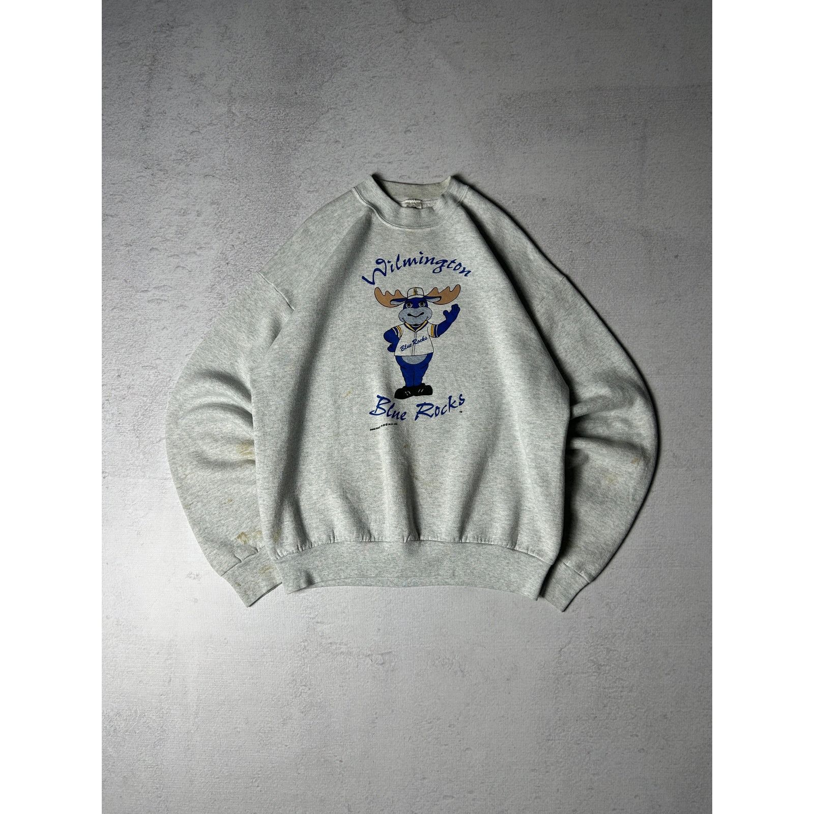 The Unbranded Brand Vintage 90s Wilmington Blue Rocks Sweatshirt - Men's XL Size US XL / EU 56 / 4 - 1 Thumbnail