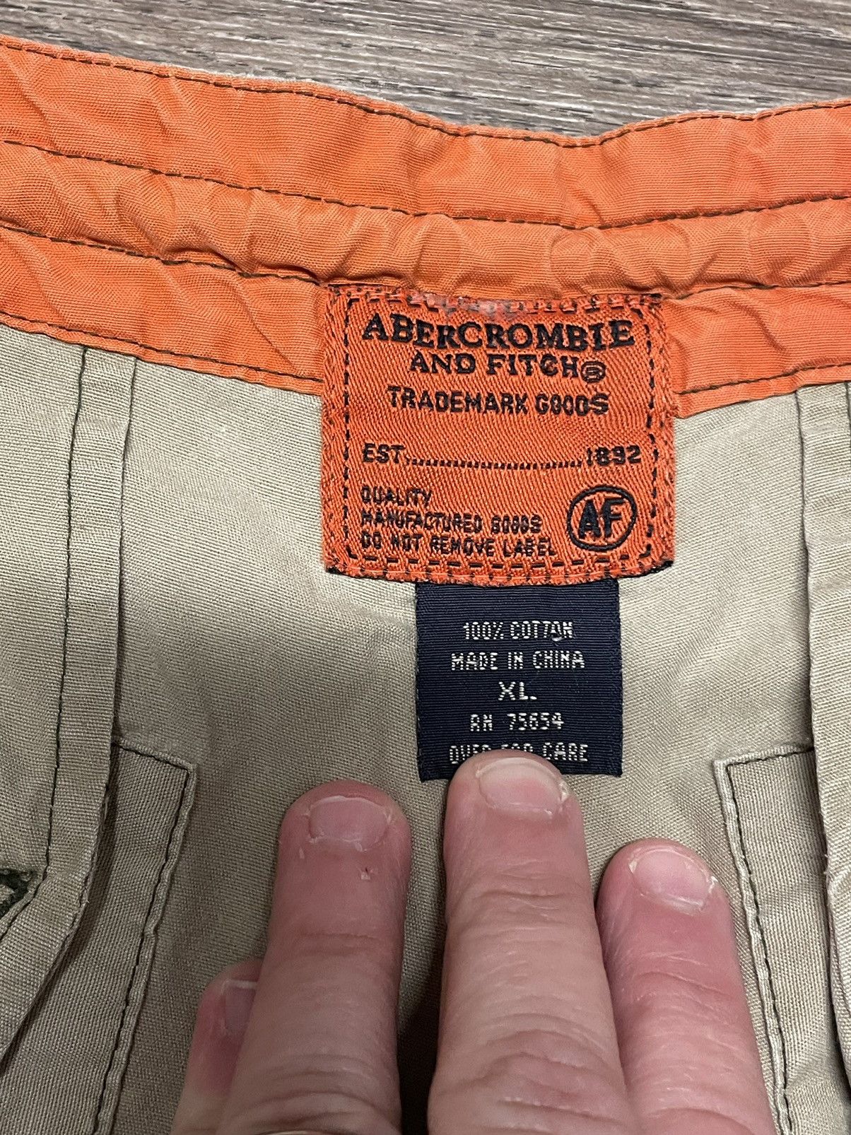 Abercrombie & Fitch × Vintage Vintage Y2K Abercrombie and Fitch Tactical Cargo Shorts Size US 34 / EU 50 - 6 Thumbnail